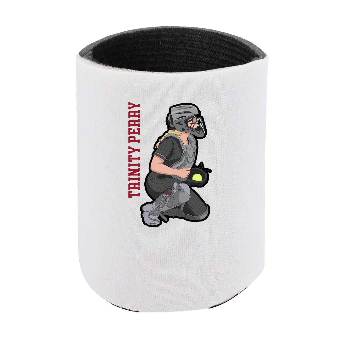 Can Holder — Name Vertical in White