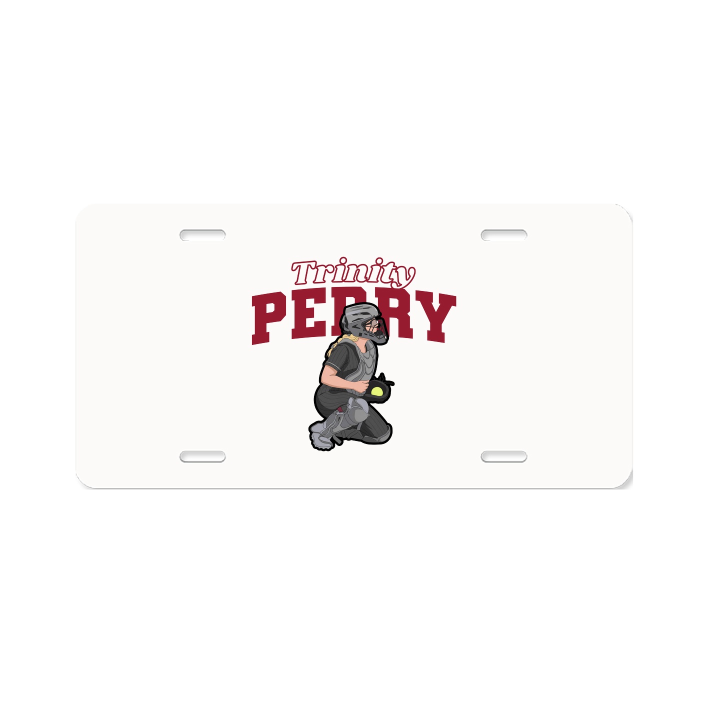 License Plate — Name Arch in Classic