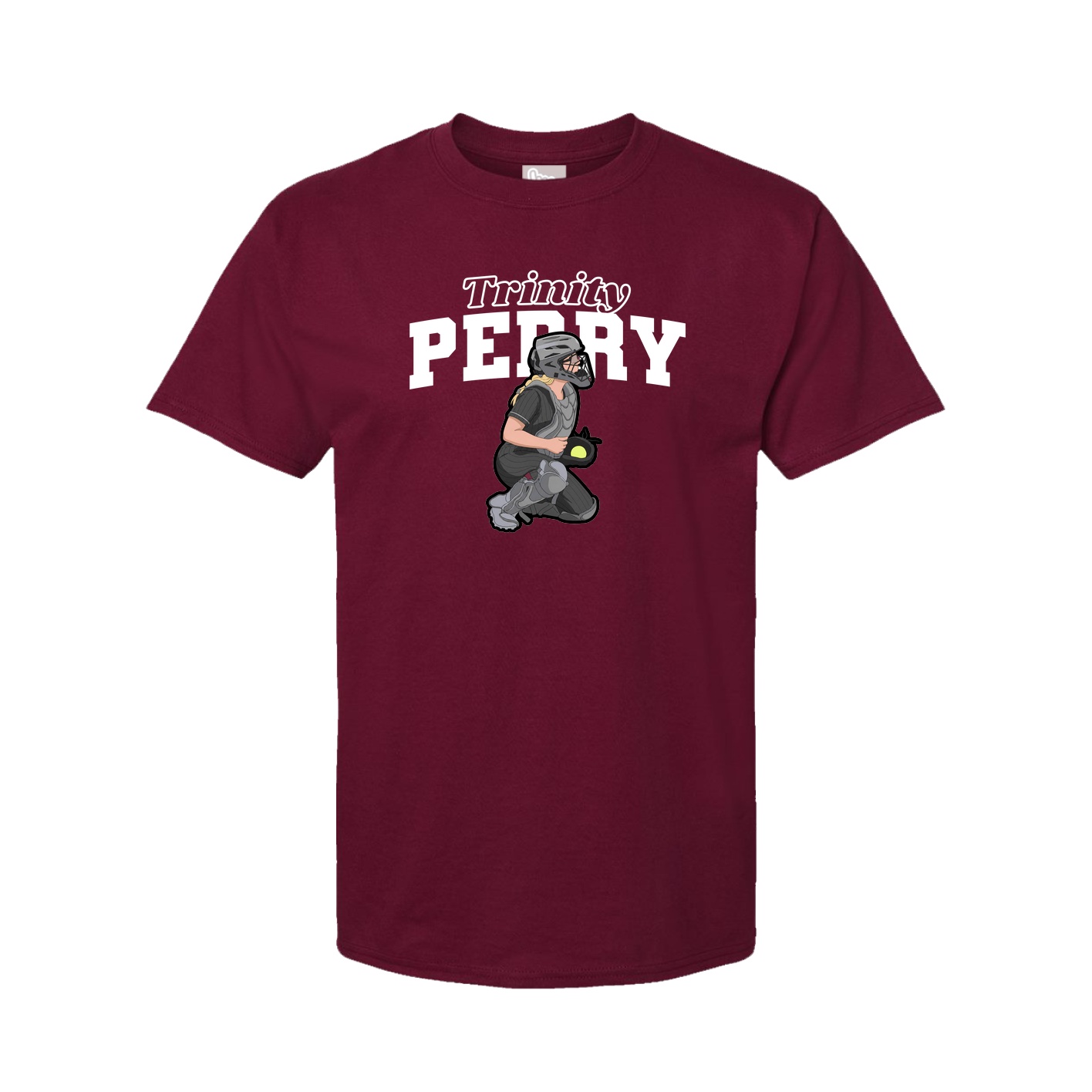 Youth Tee — Name Arch in Cardinal