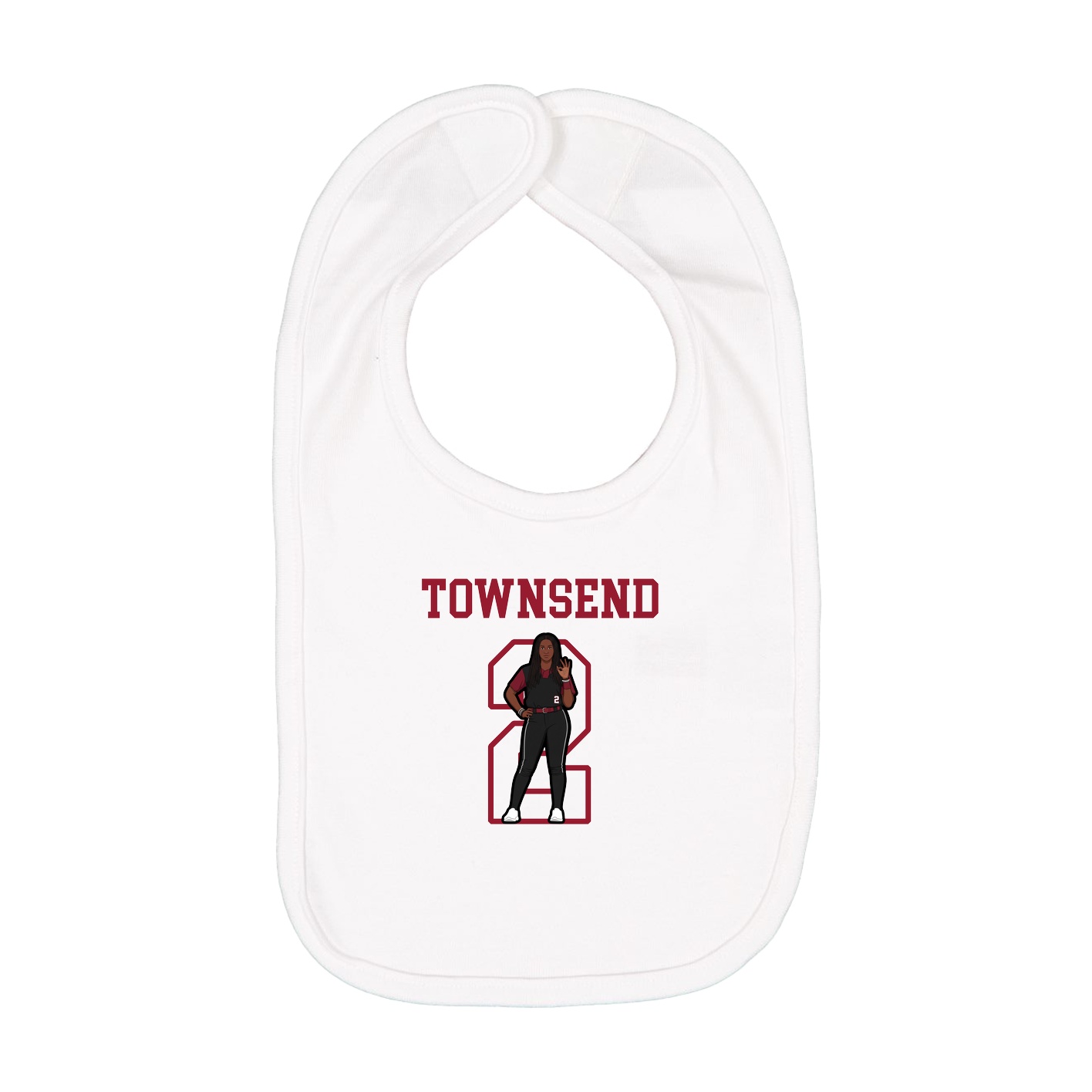 Infant Bib — Shirsey in White