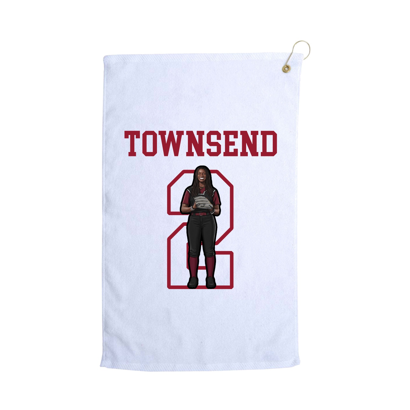 Golf Towel — Shirsey in White
