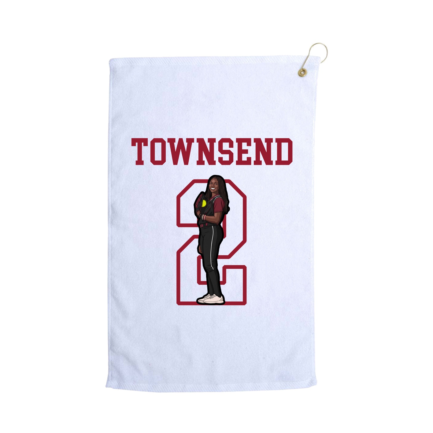 Golf Towel — Shirsey in White