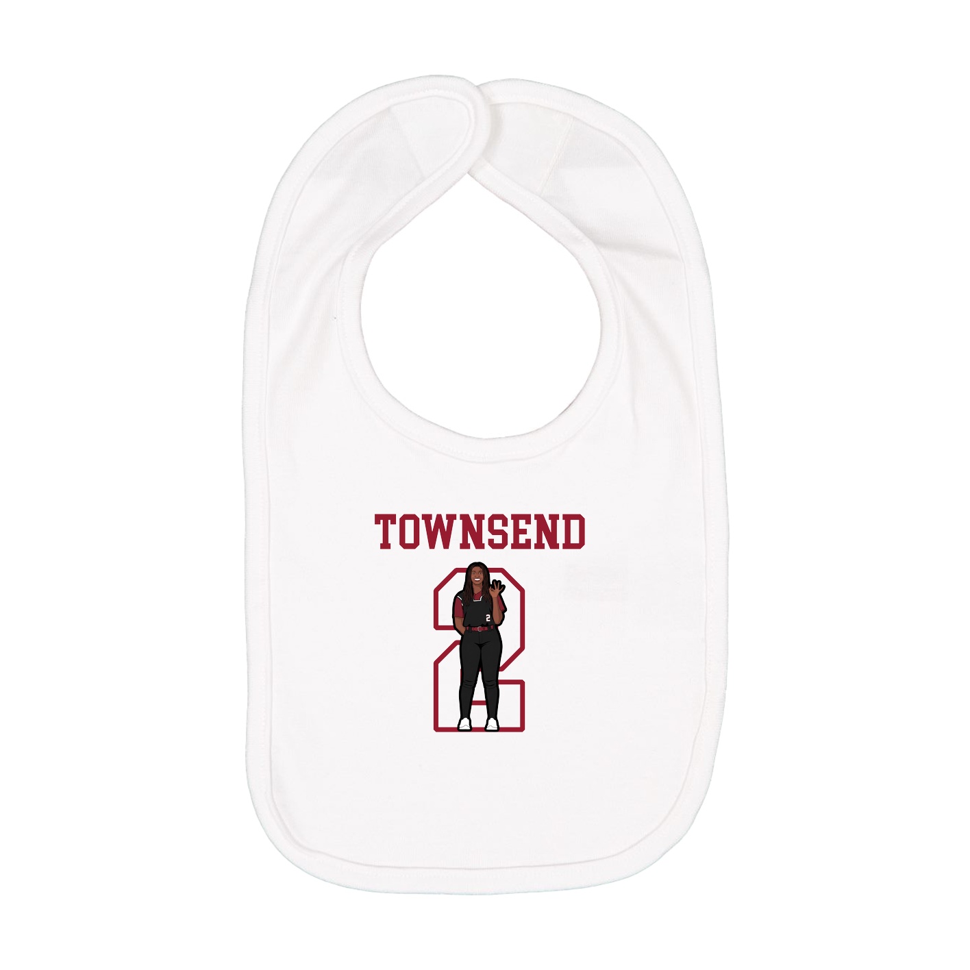 Infant Bib — Shirsey in White