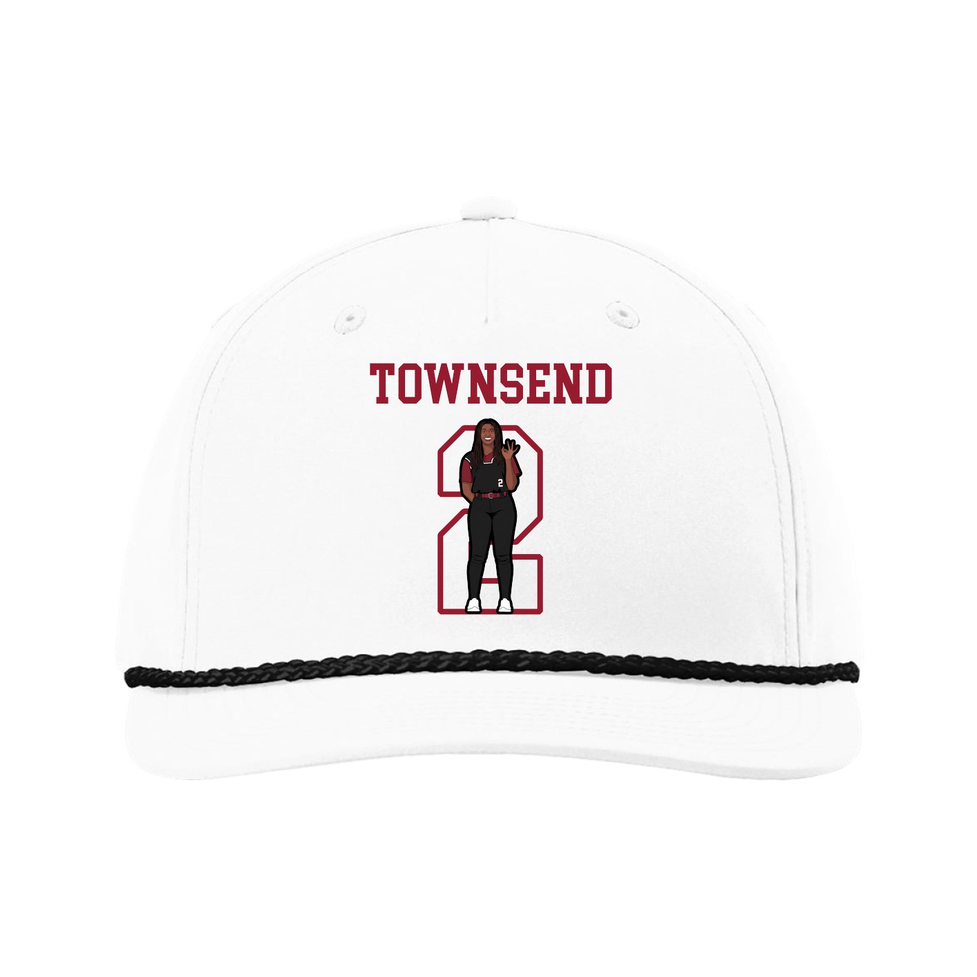 Five-Panel Classic Rope Cap — Shirsey in White