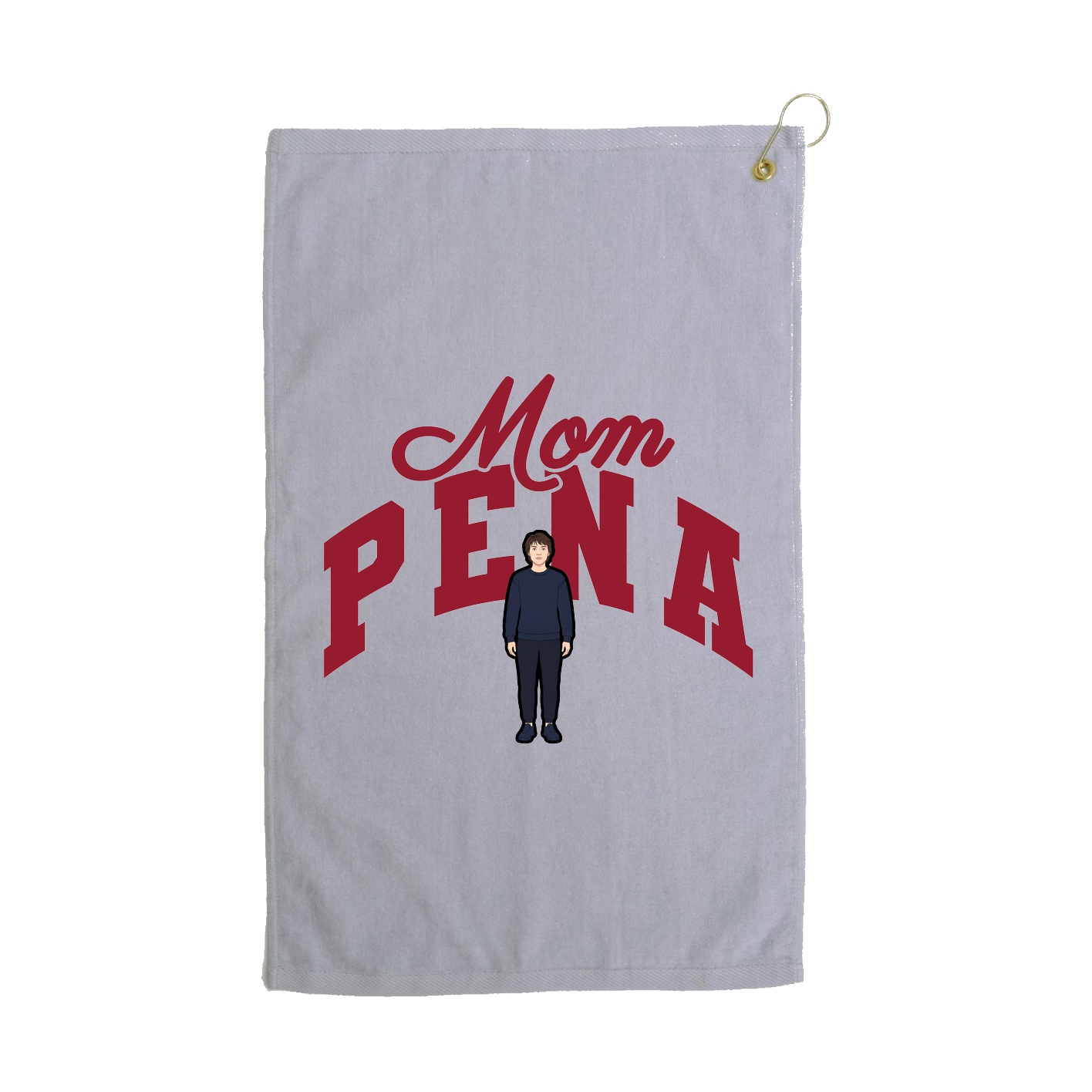 Golf Towel — Mothers Day Arch in Grey