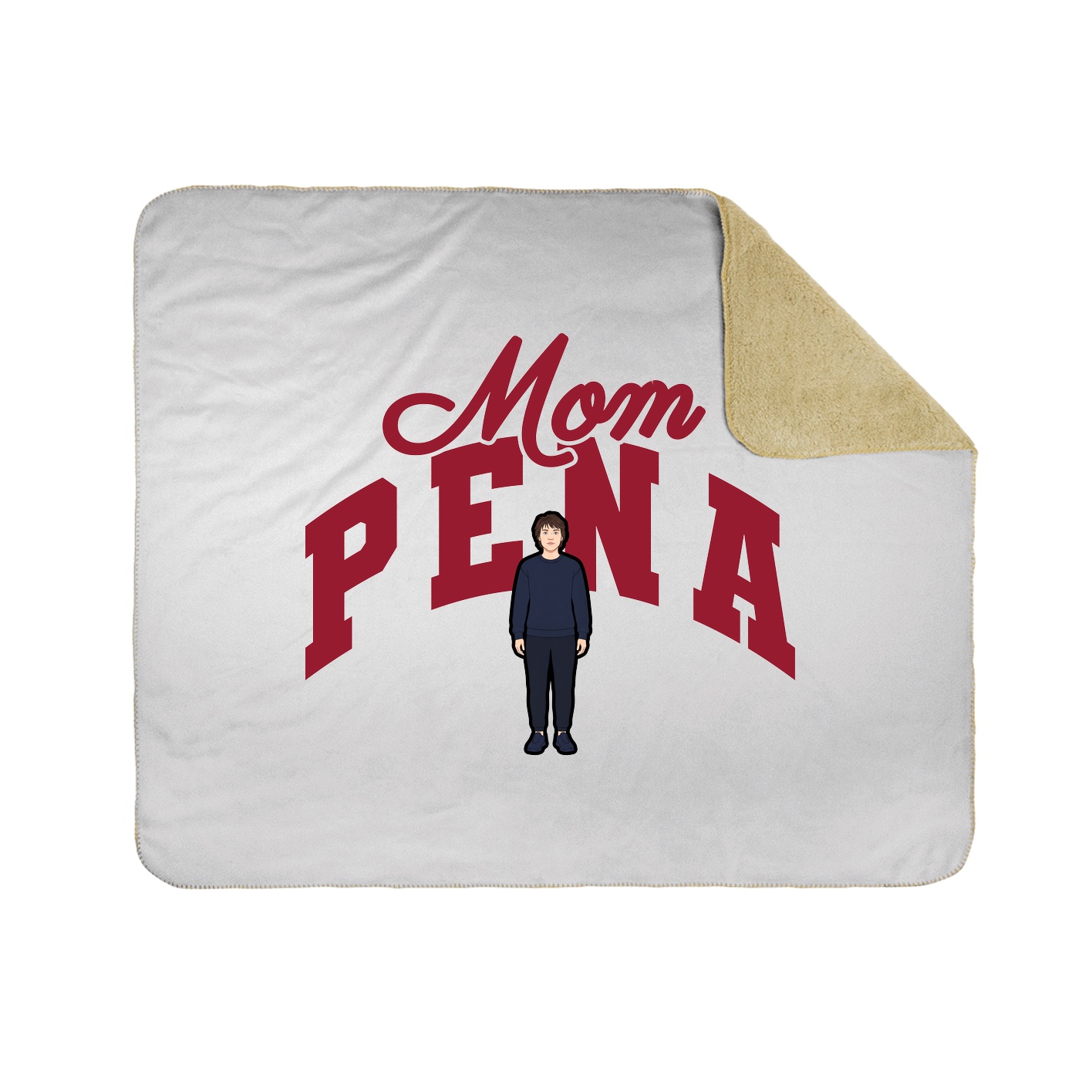 Throw Blanket — Mothers Day Arch in White