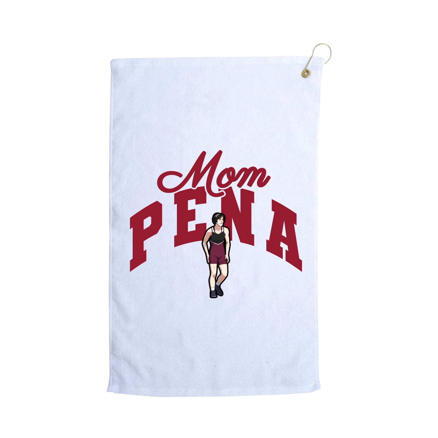 Golf Towel — Mothers Day Arch in White