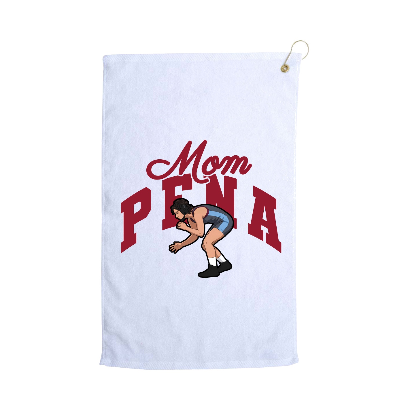 Golf Towel — Mothers Day Arch in White