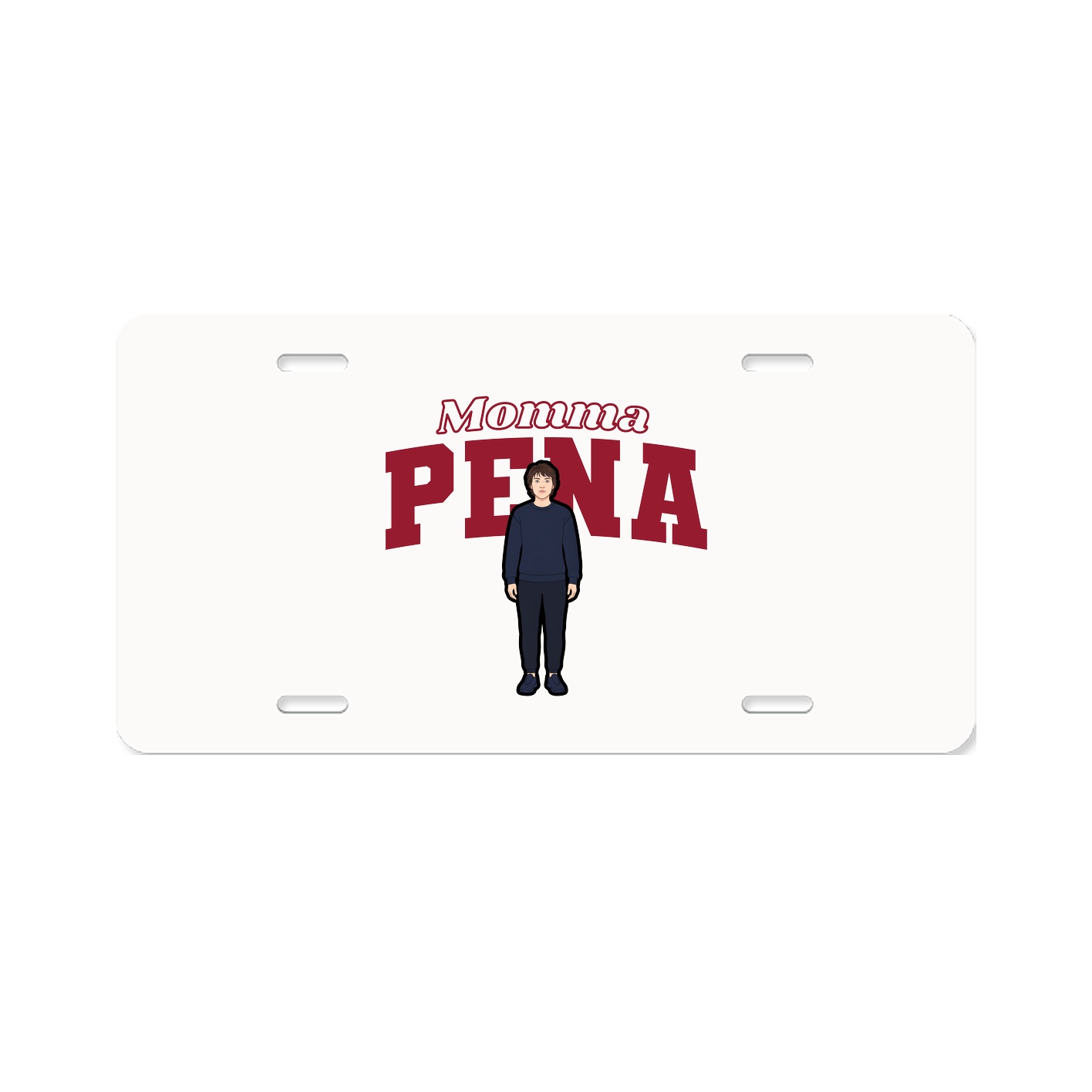 License Plate — Mothers Day Block in Classic