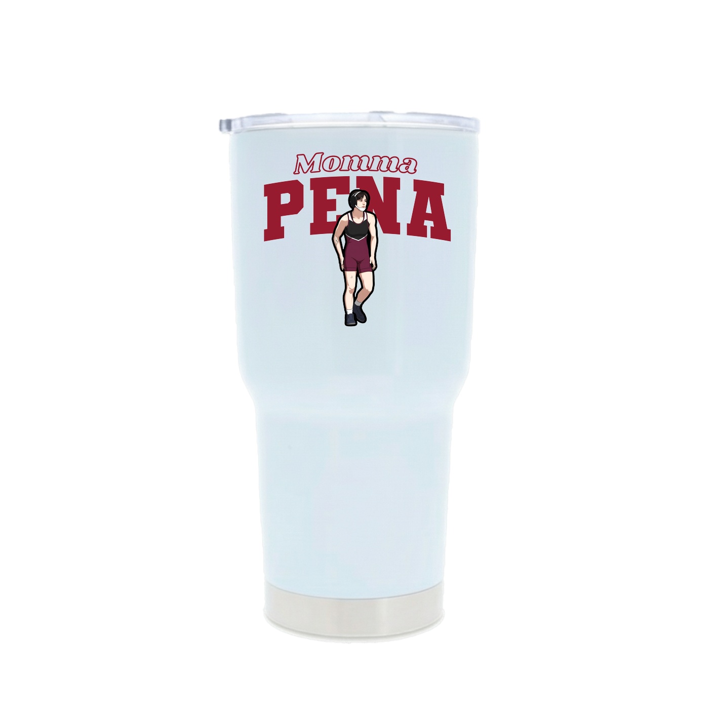 30oz Stainless Steel Tumbler — Mothers Day Block in White