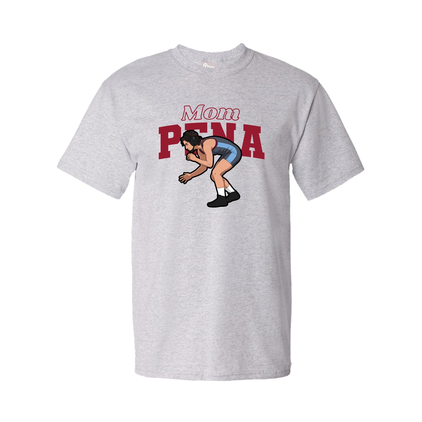 Youth Tee — Mothers Day Block in Grey