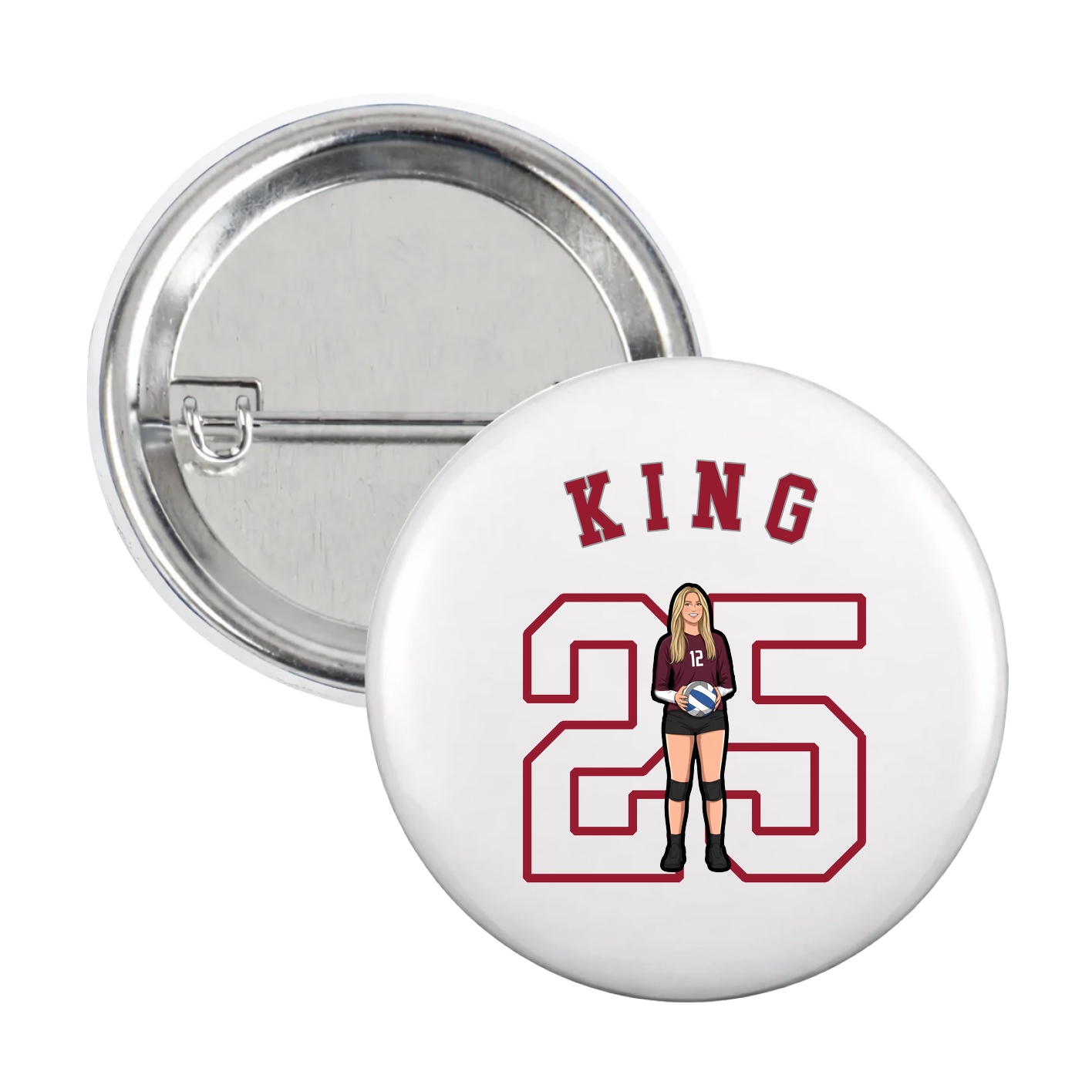 Game Day Button — Shirsey Arch in White