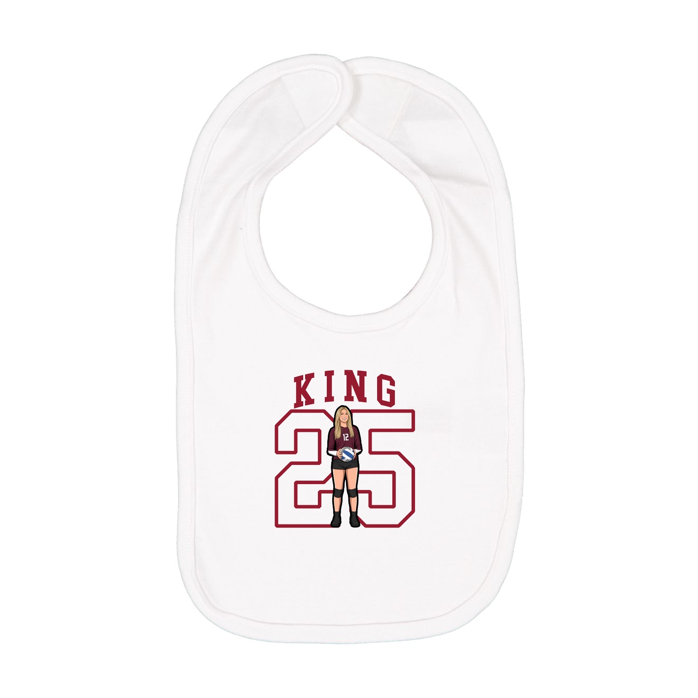 Infant Bib — Shirsey in White