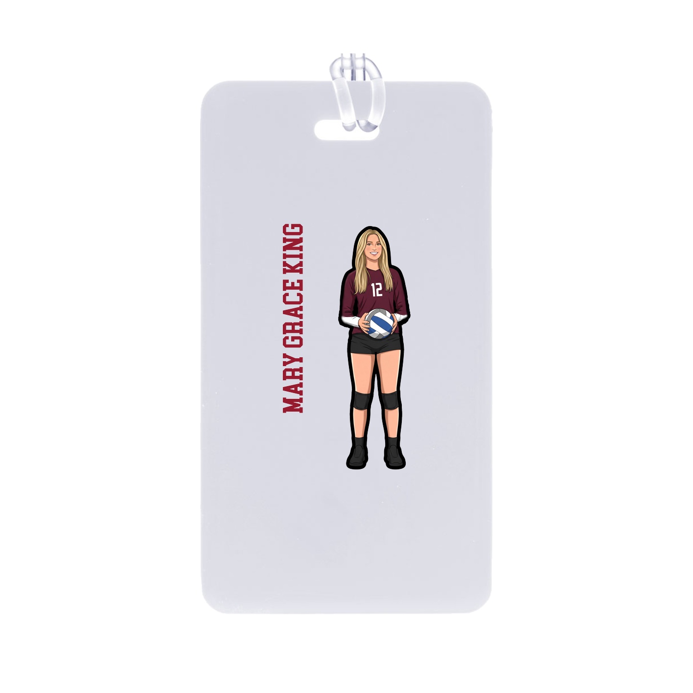 Bag Tag — Name Vertical in Classic