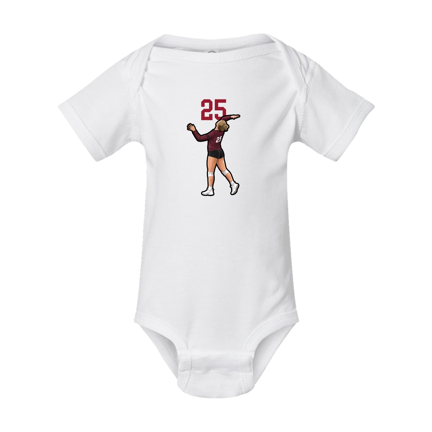 Baby Onesie — Number Top in White