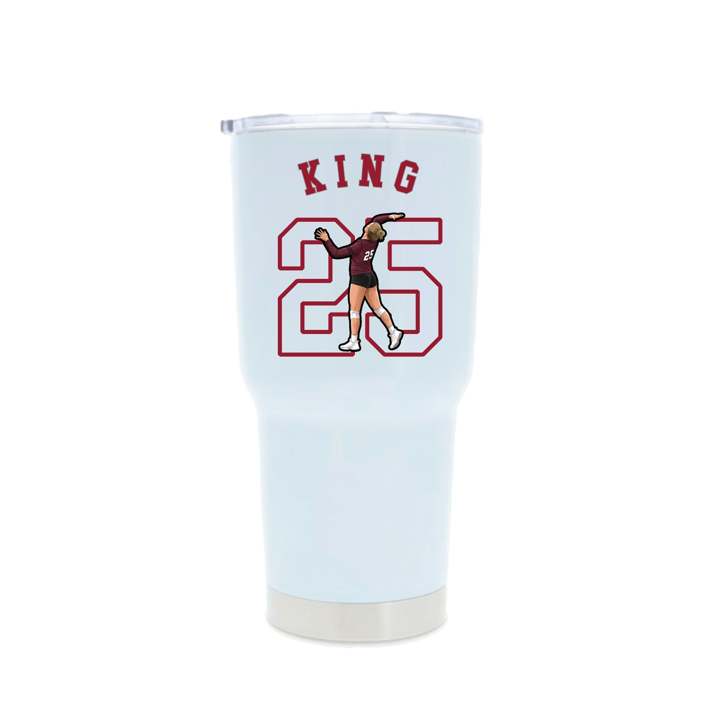 30oz Stainless Steel Tumbler — Shirsey Arch in White