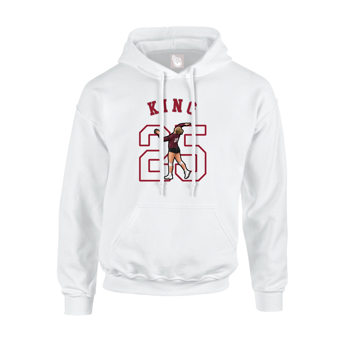Youth Hoodie — Shirsey Arch in White