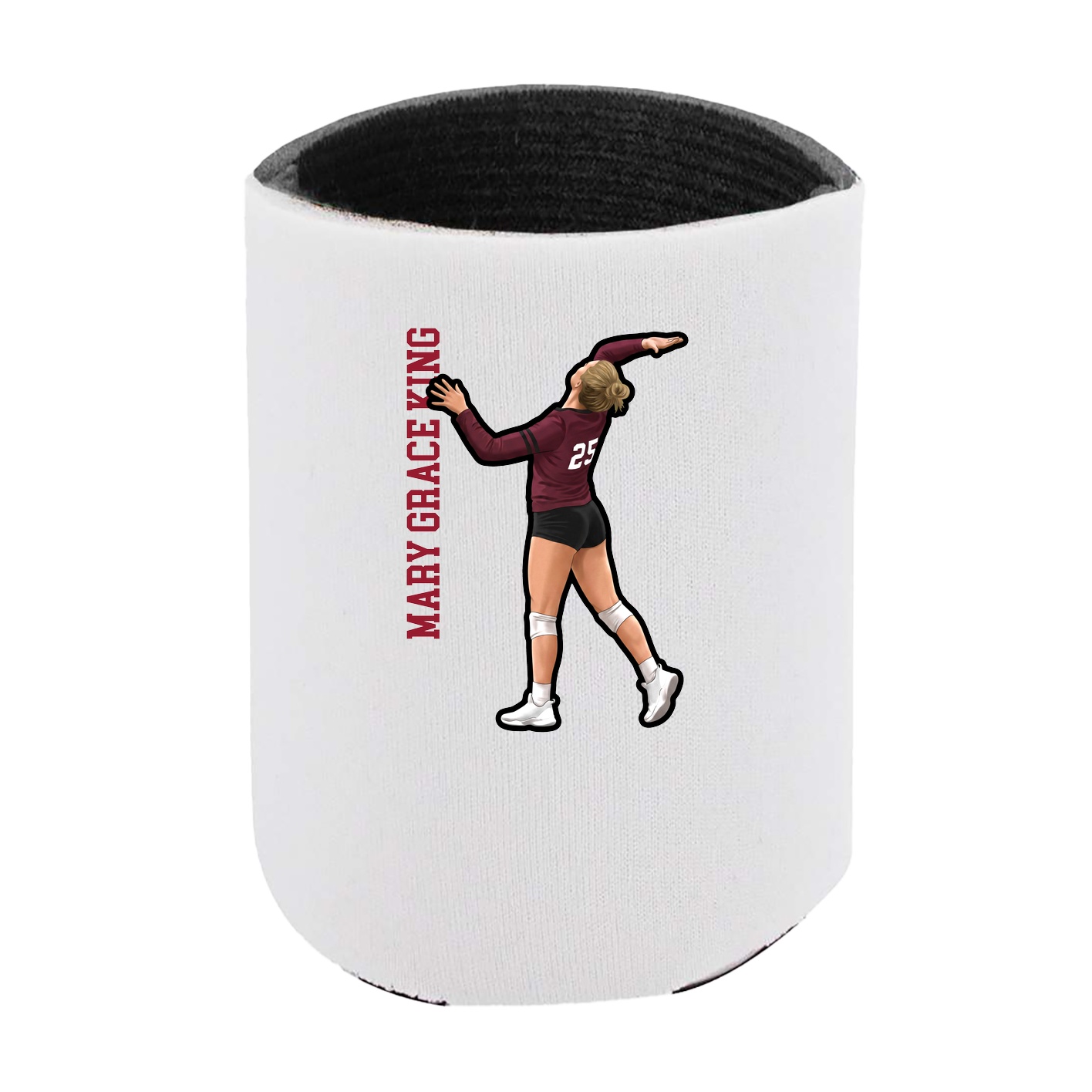 Can Holder — Name Vertical in White