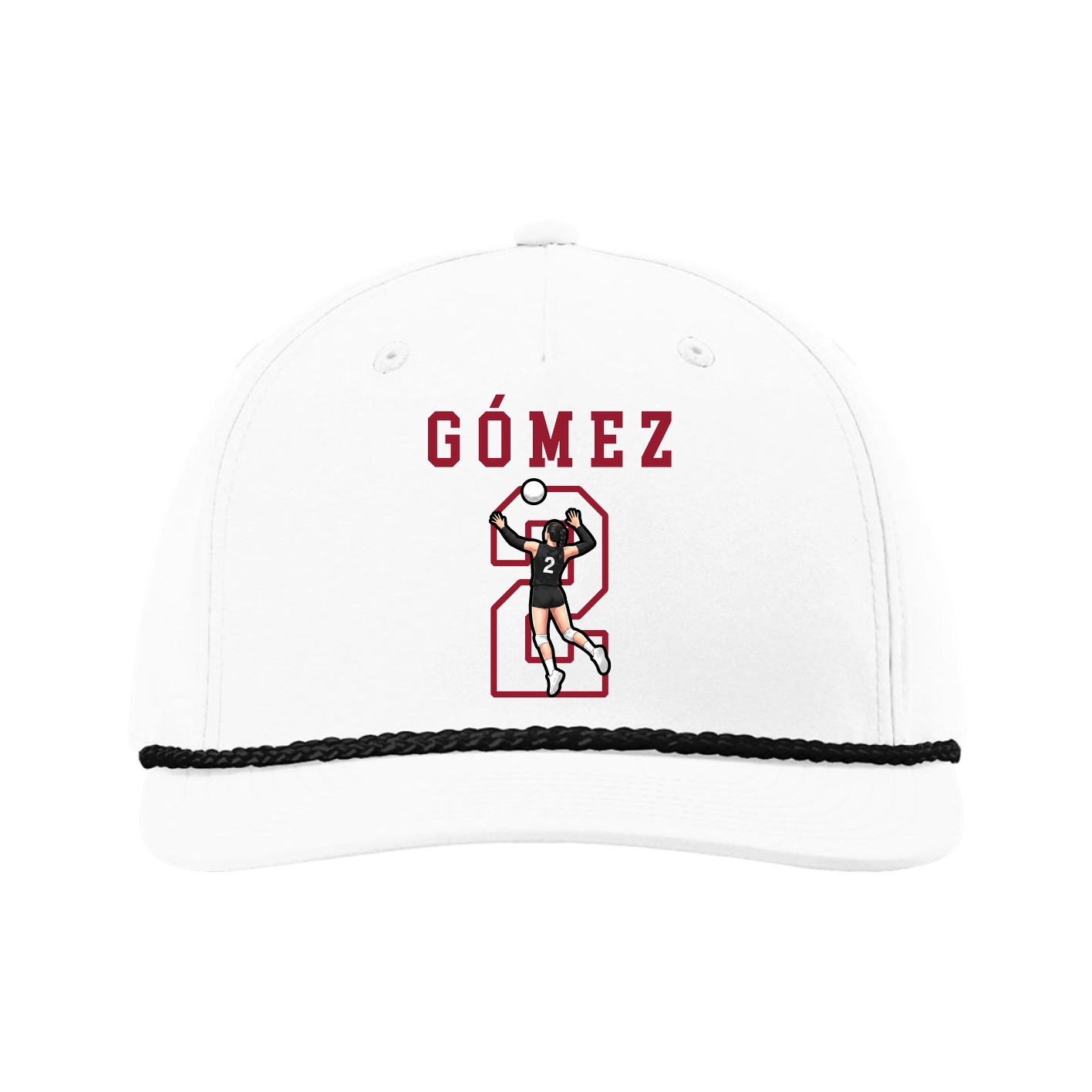 Five-Panel Classic Rope Cap — Shirsey in White