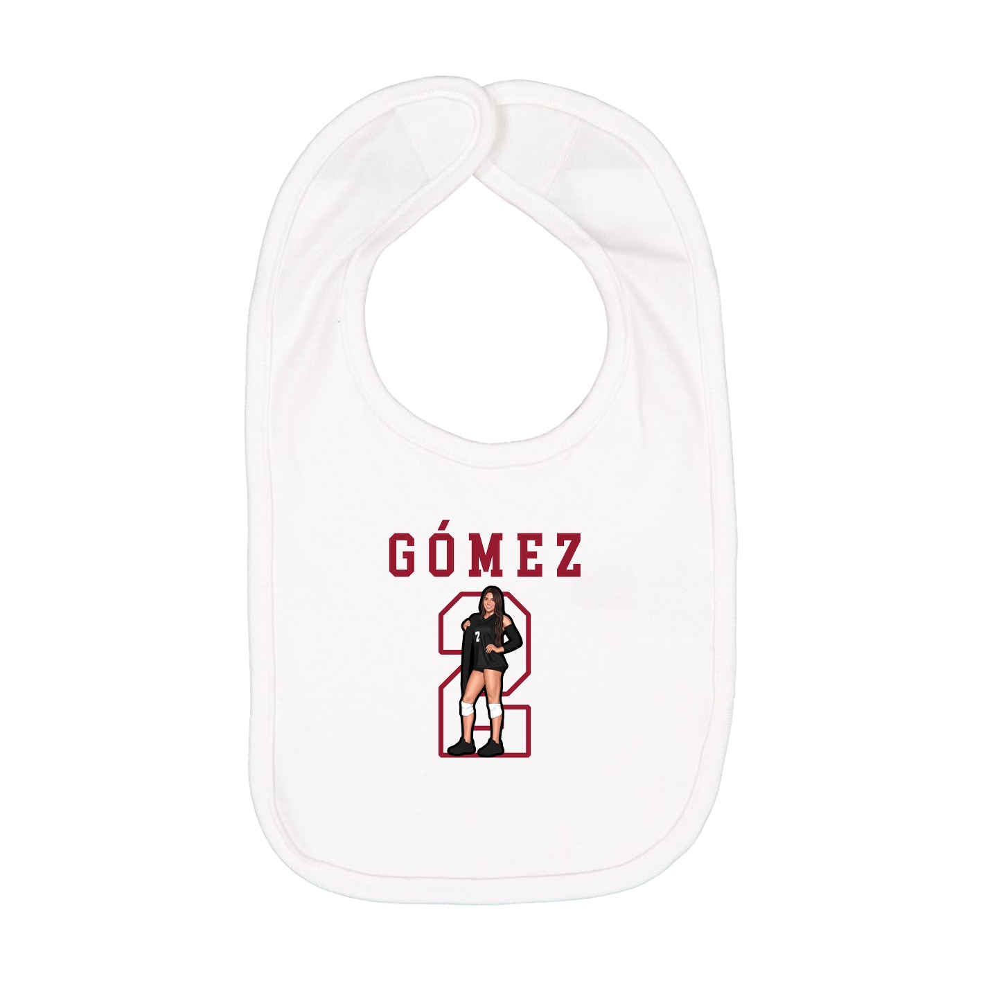 Infant Bib — Shirsey in White