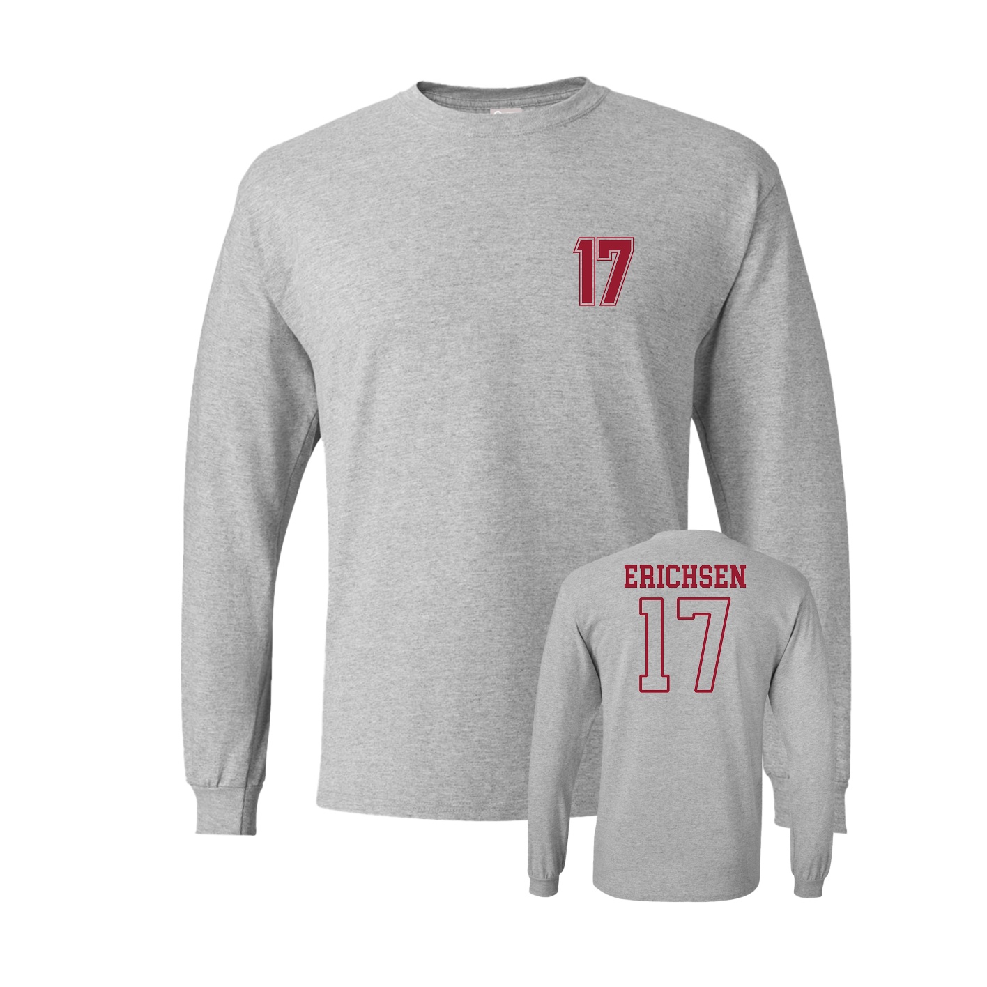 Long Sleeve Tee — Chest Back in Grey