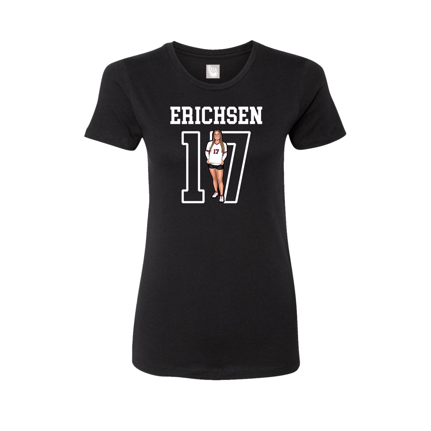 Fitted Women's Tee — Shirsey in Black