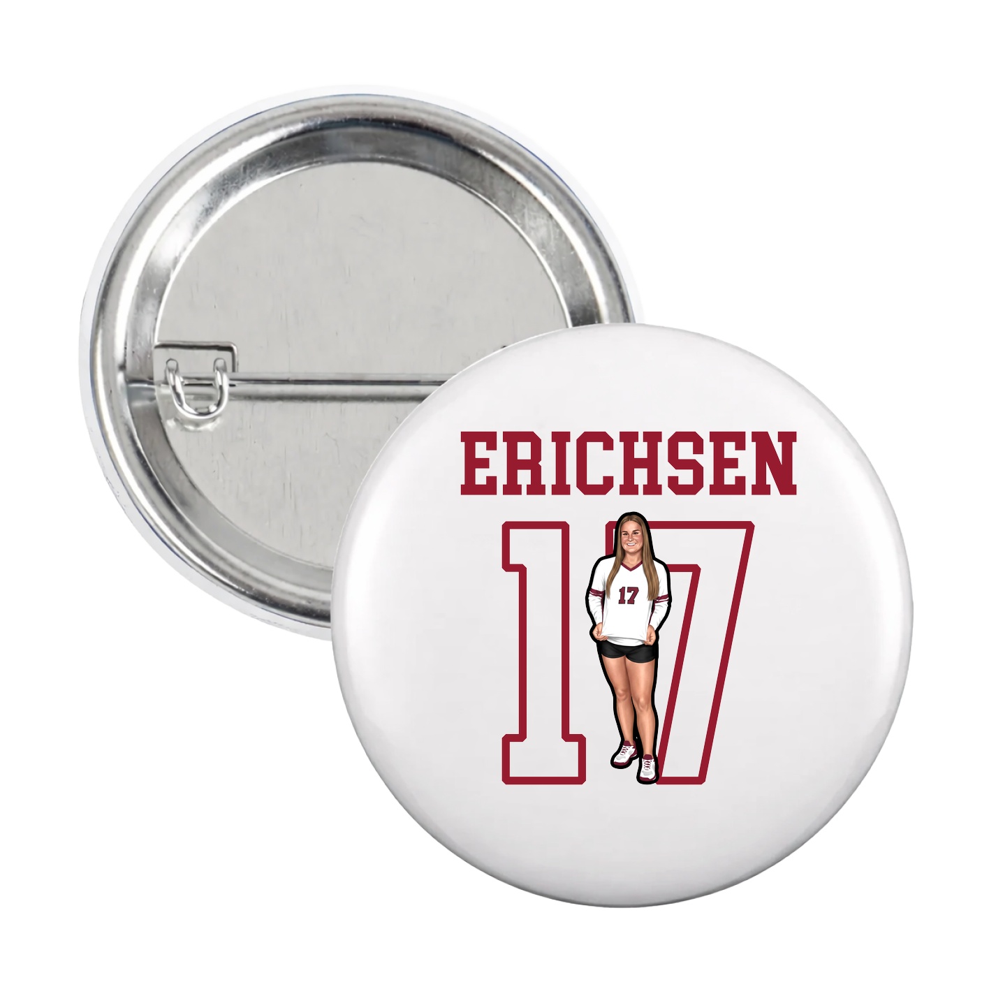 Game Day Button — Shirsey in White