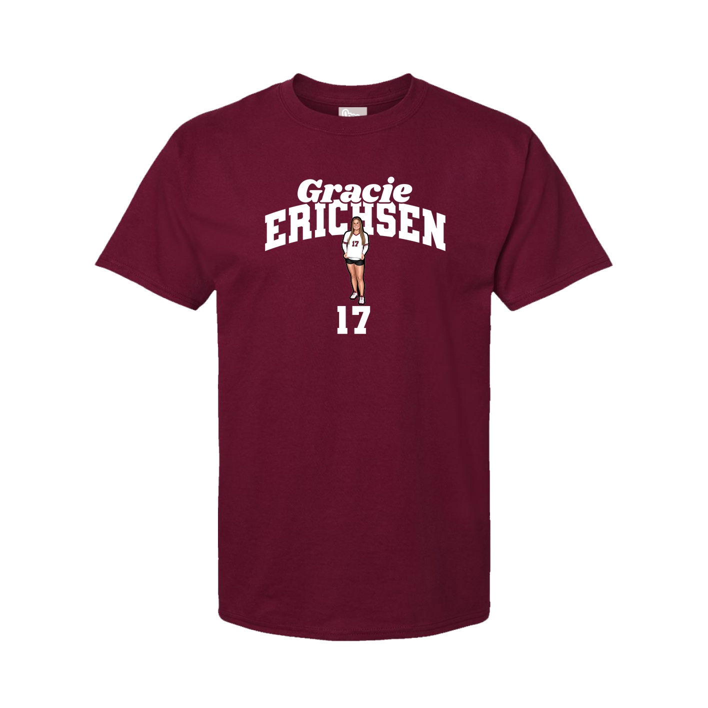 Tee — Signature Arch in Cardinal