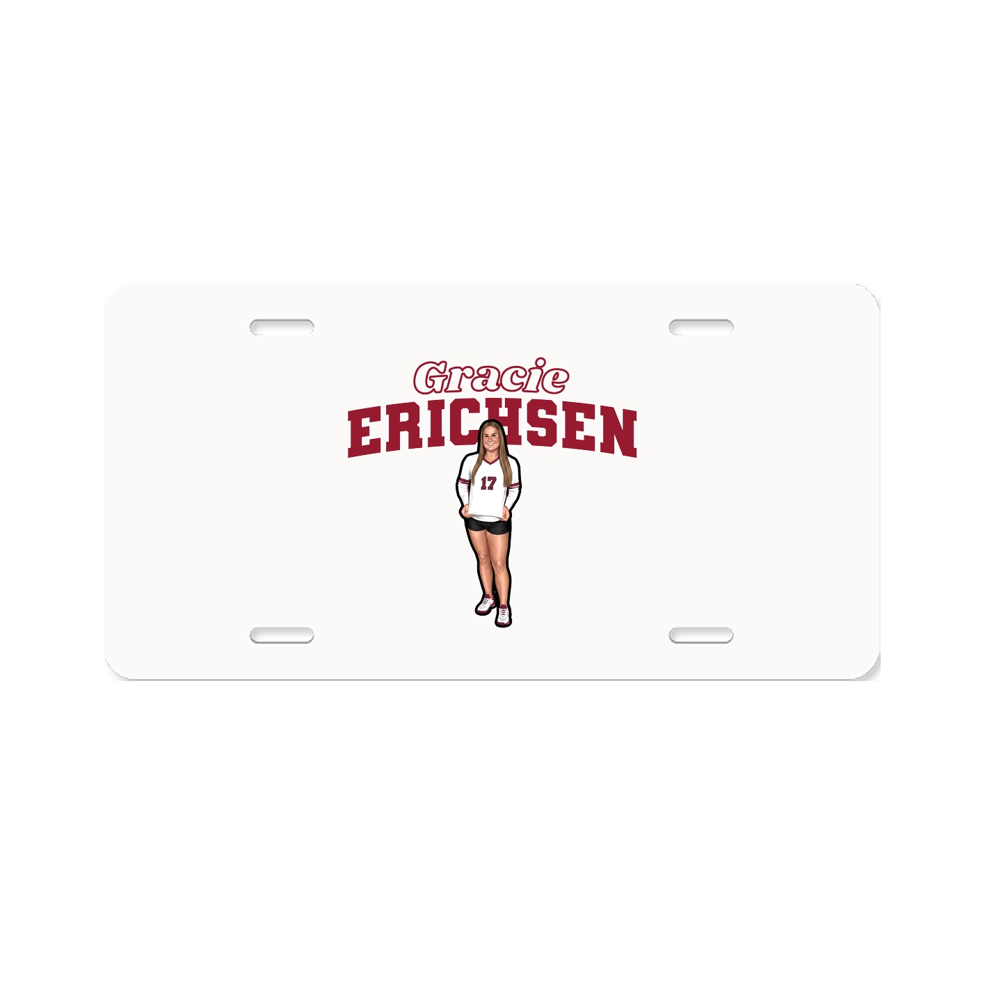 License Plate — Name Arch in Classic