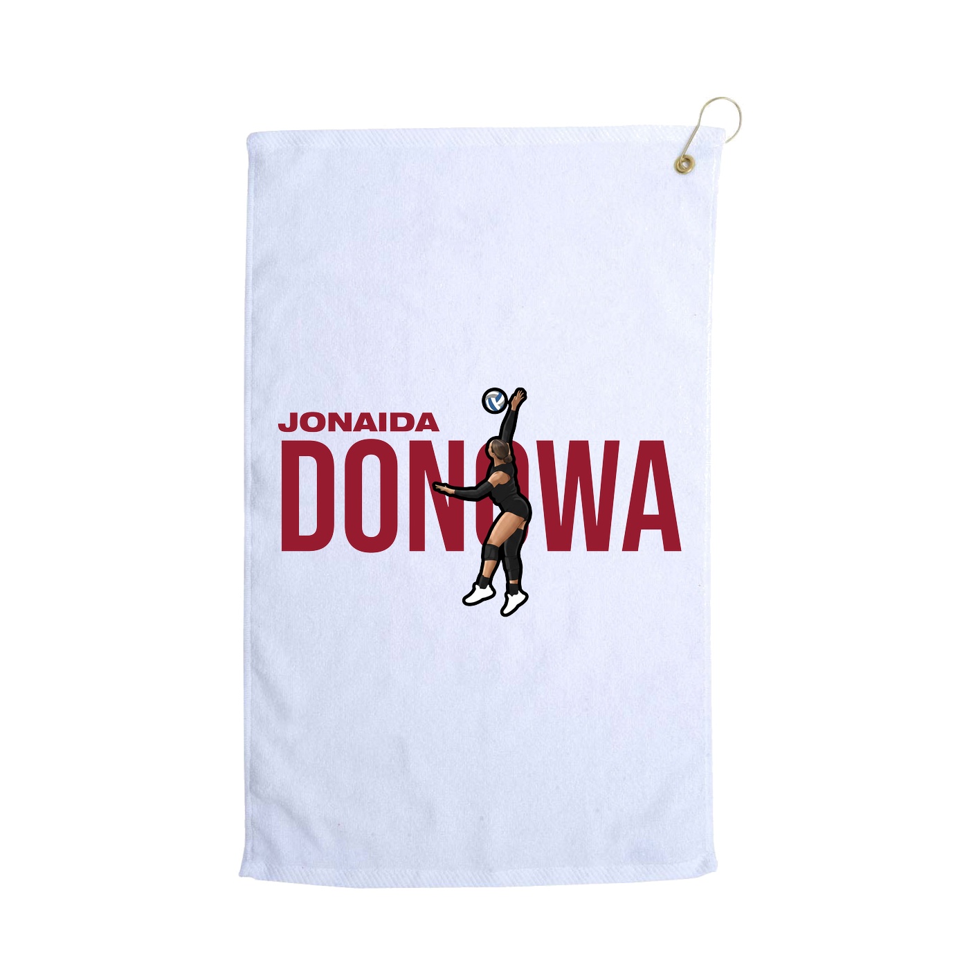 Golf Towel — Player Name in White