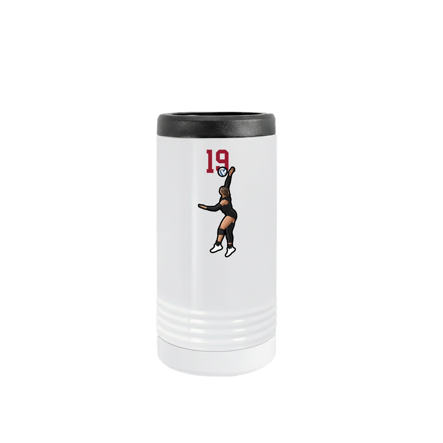 Slim Beverage Holder — Number Top in White