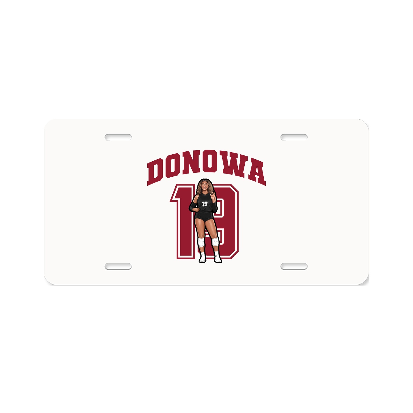 License Plate — Number in Classic