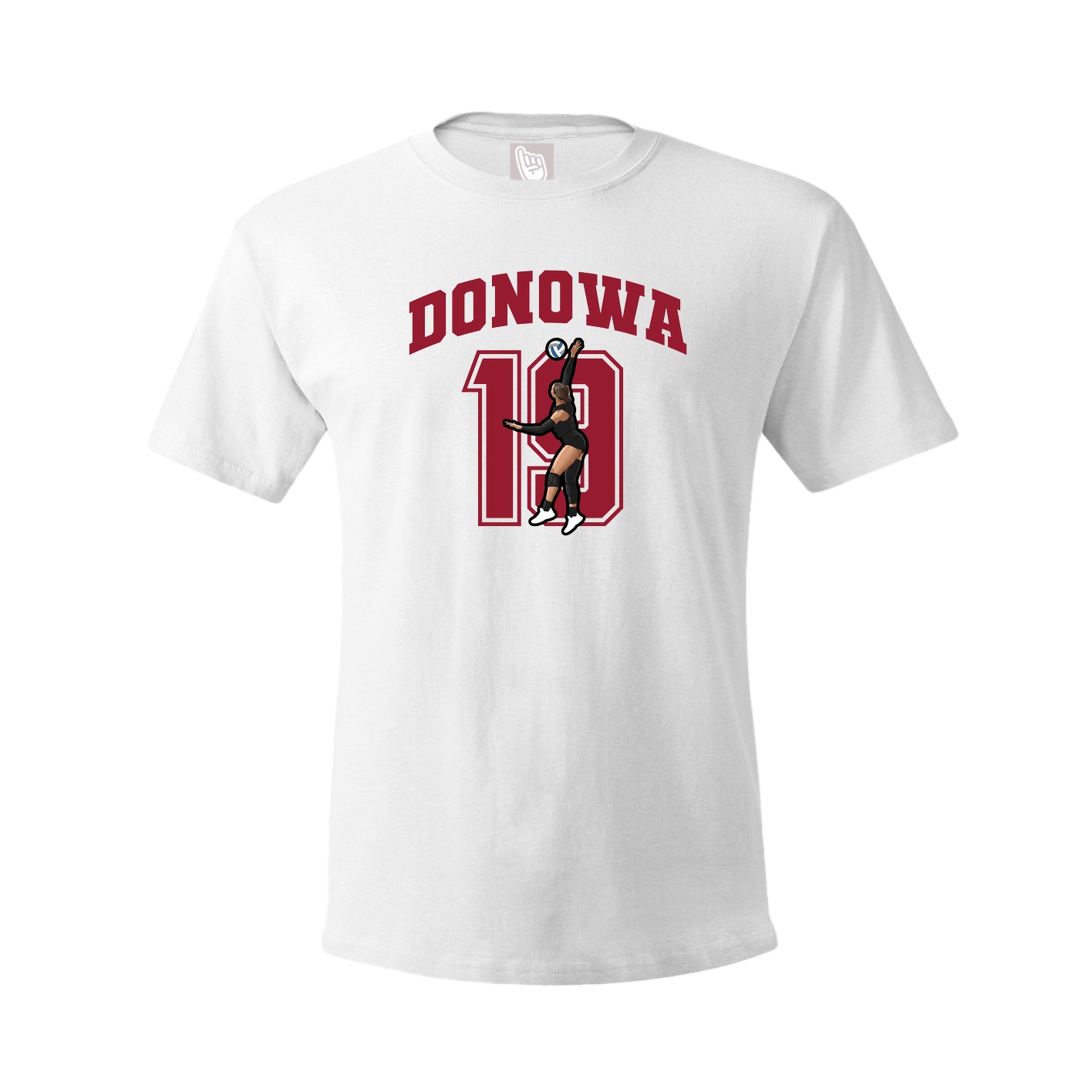 Youth Tee — Number in White