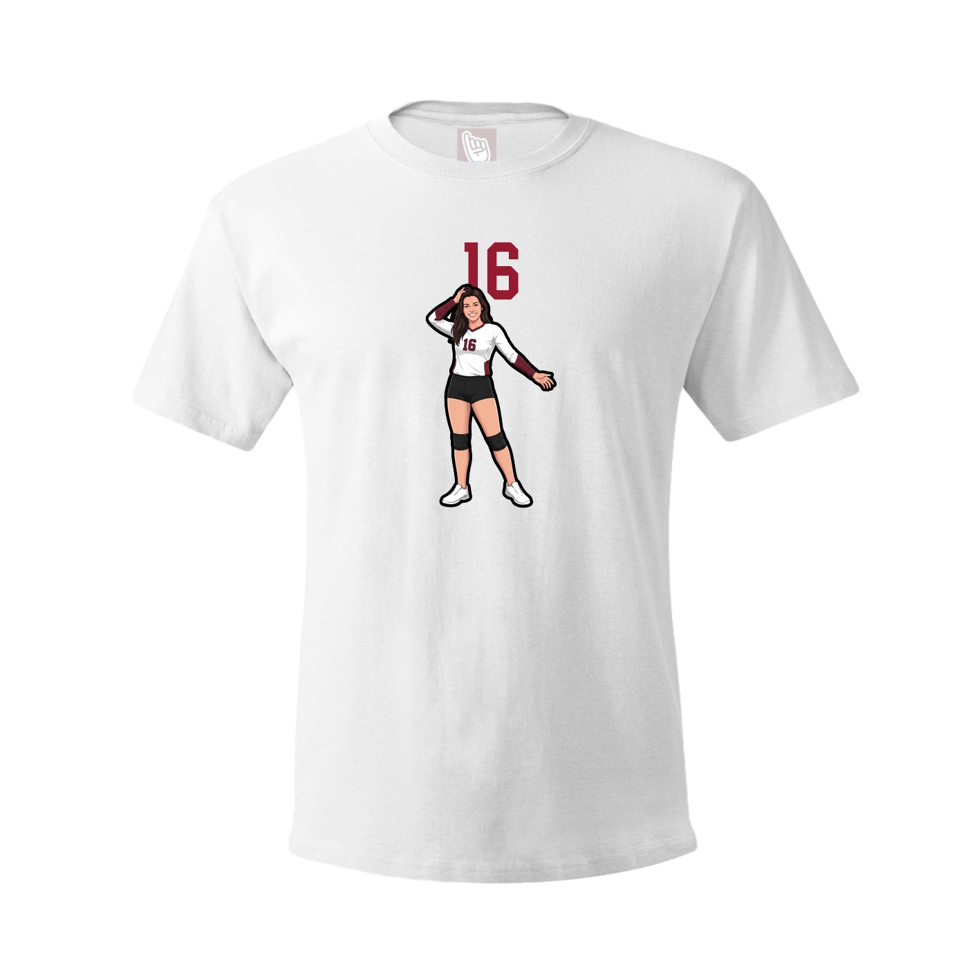 Tee — Number Top in White