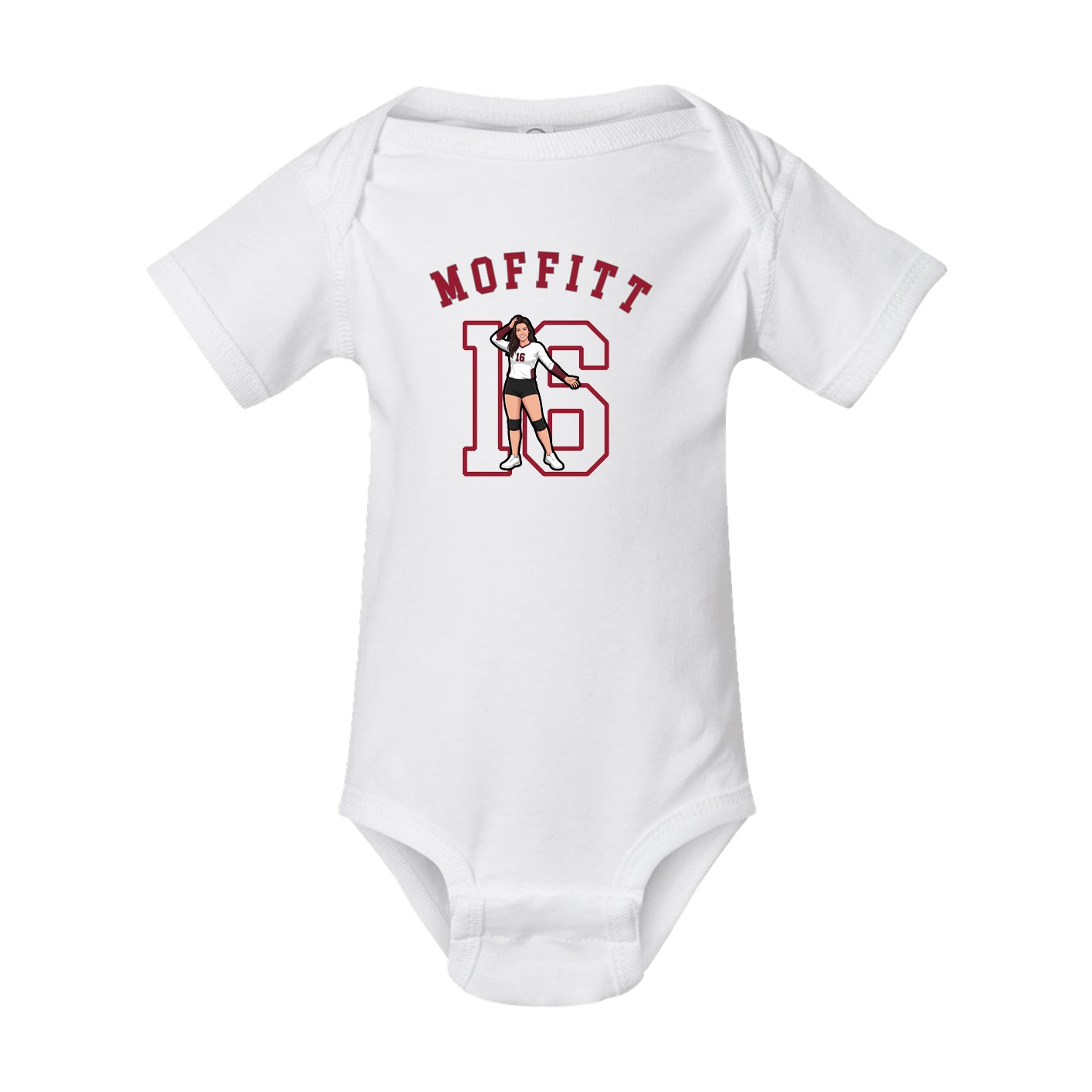 Baby Onesie — Shirsey Arch in White