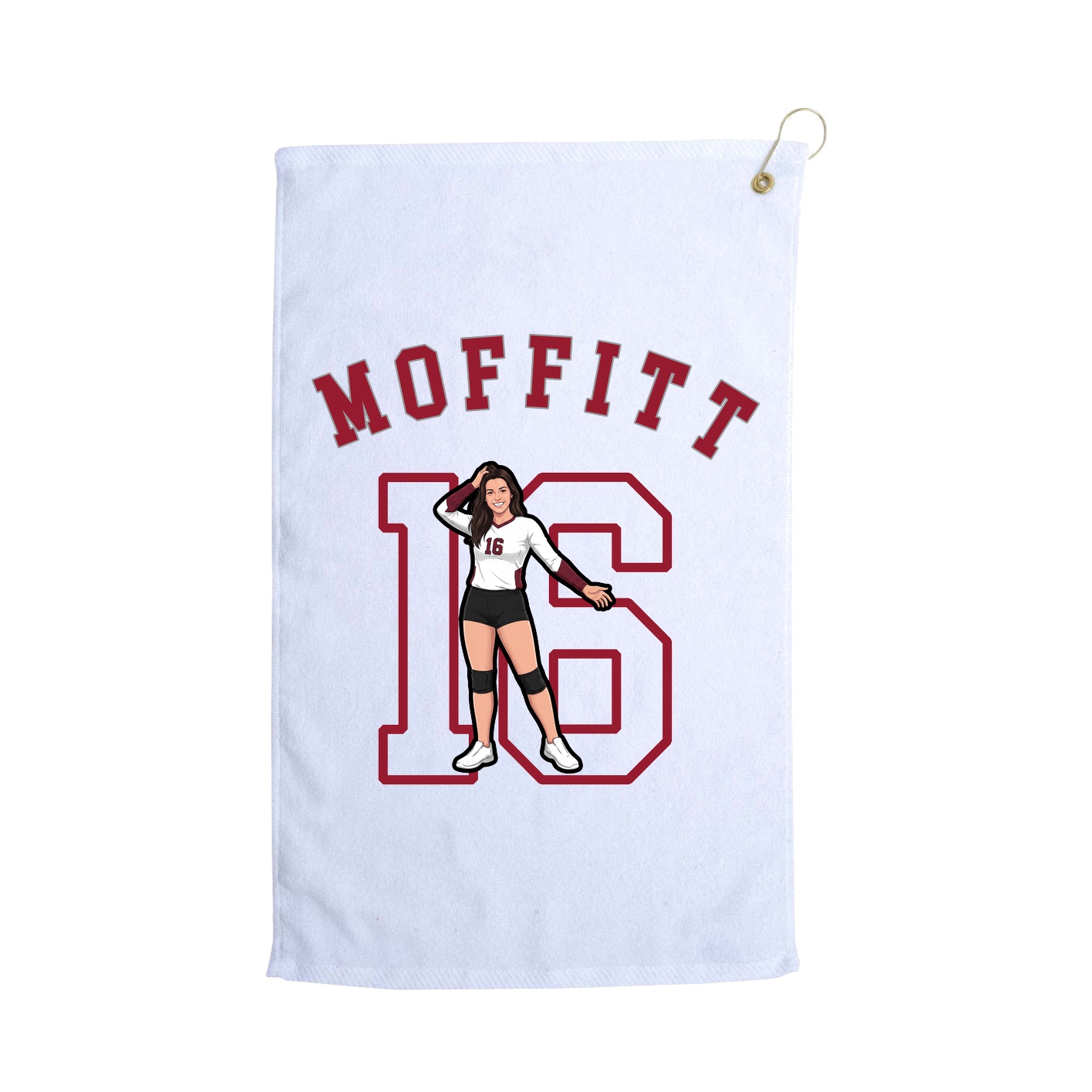 Golf Towel — Shirsey Arch in White