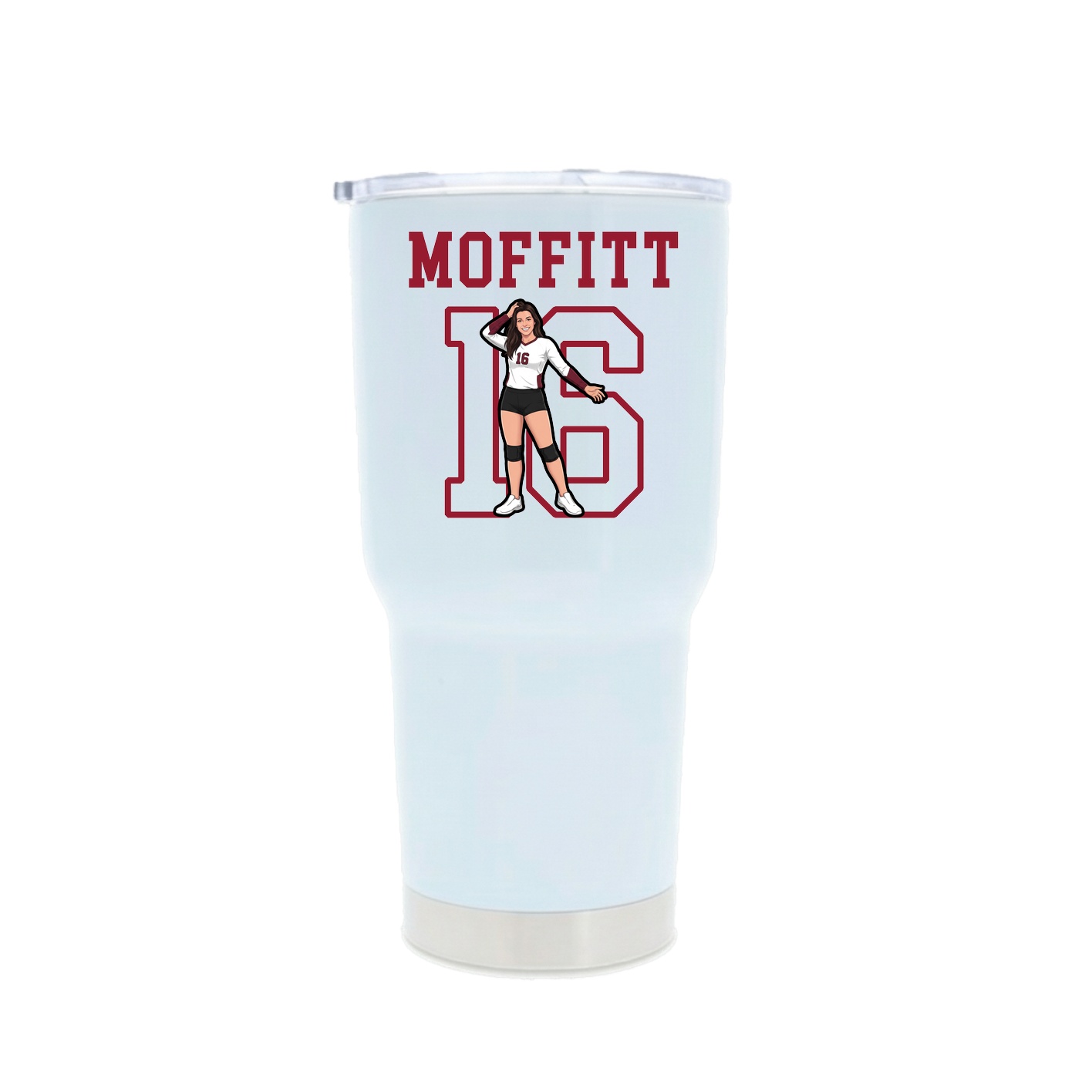 30oz Stainless Steel Tumbler — Shirsey in White