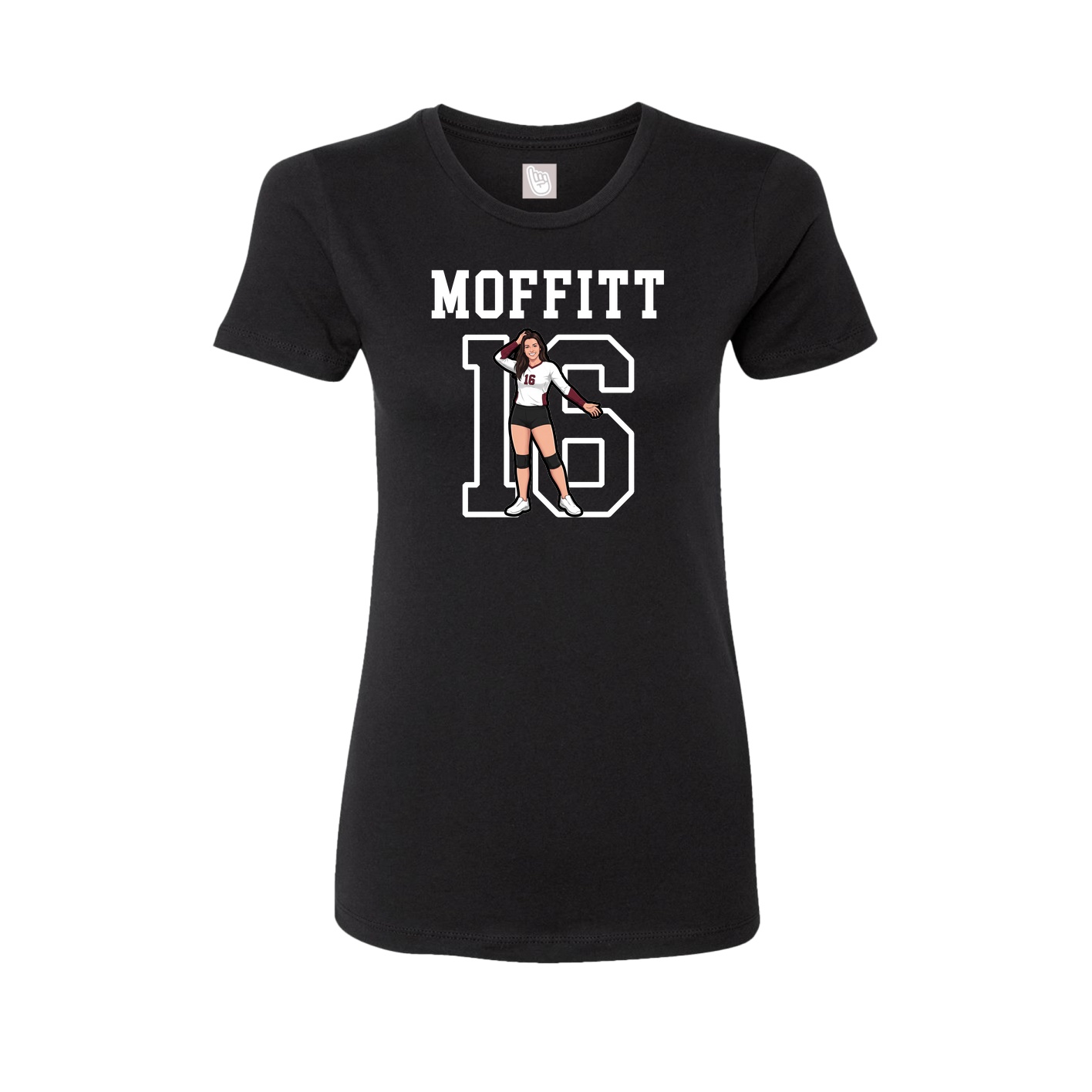 Fitted Women's Tee — Shirsey in Black