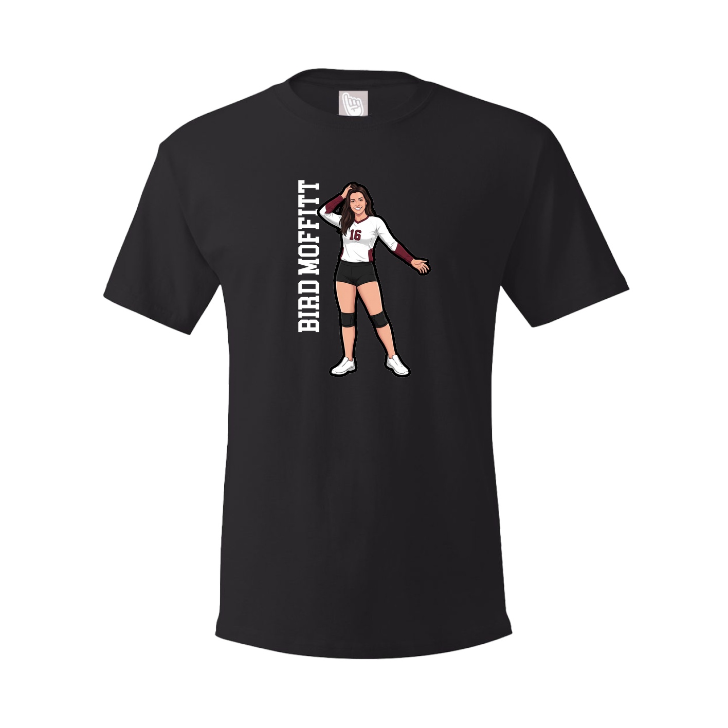 Tee — Name Vertical in Black