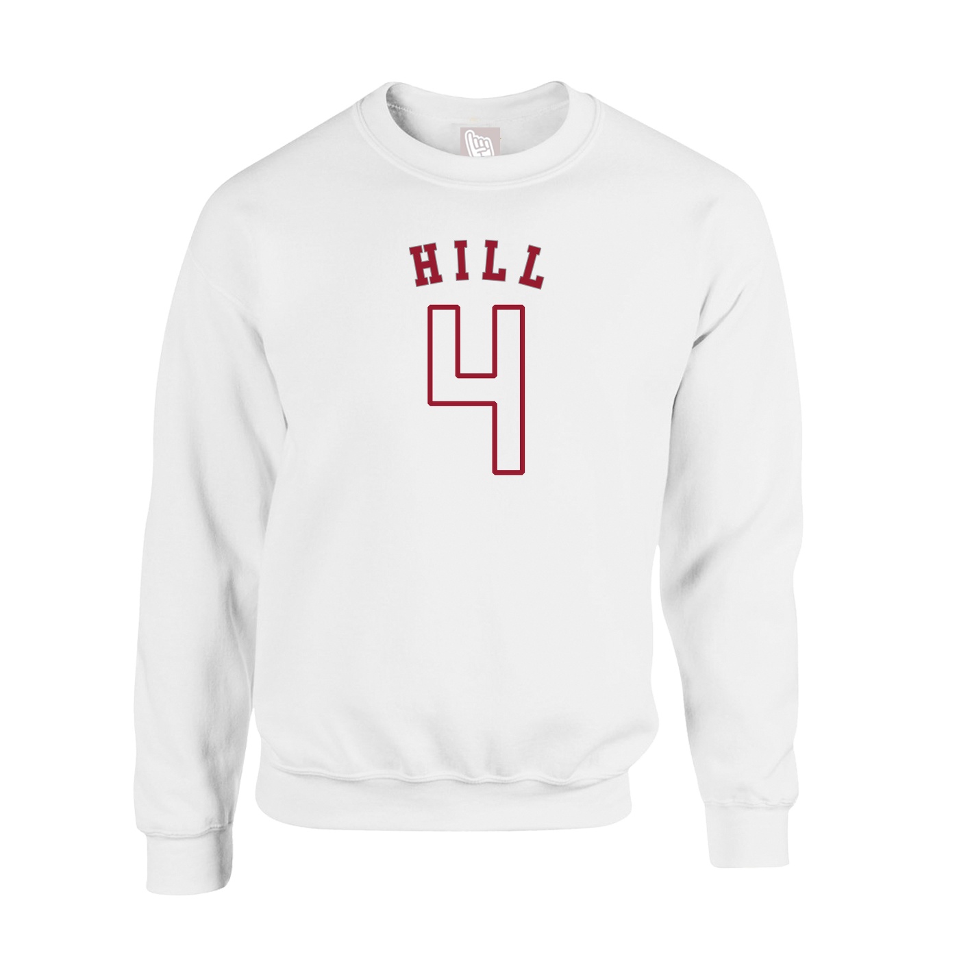 Fleece Crew — Shirsey Arch in White