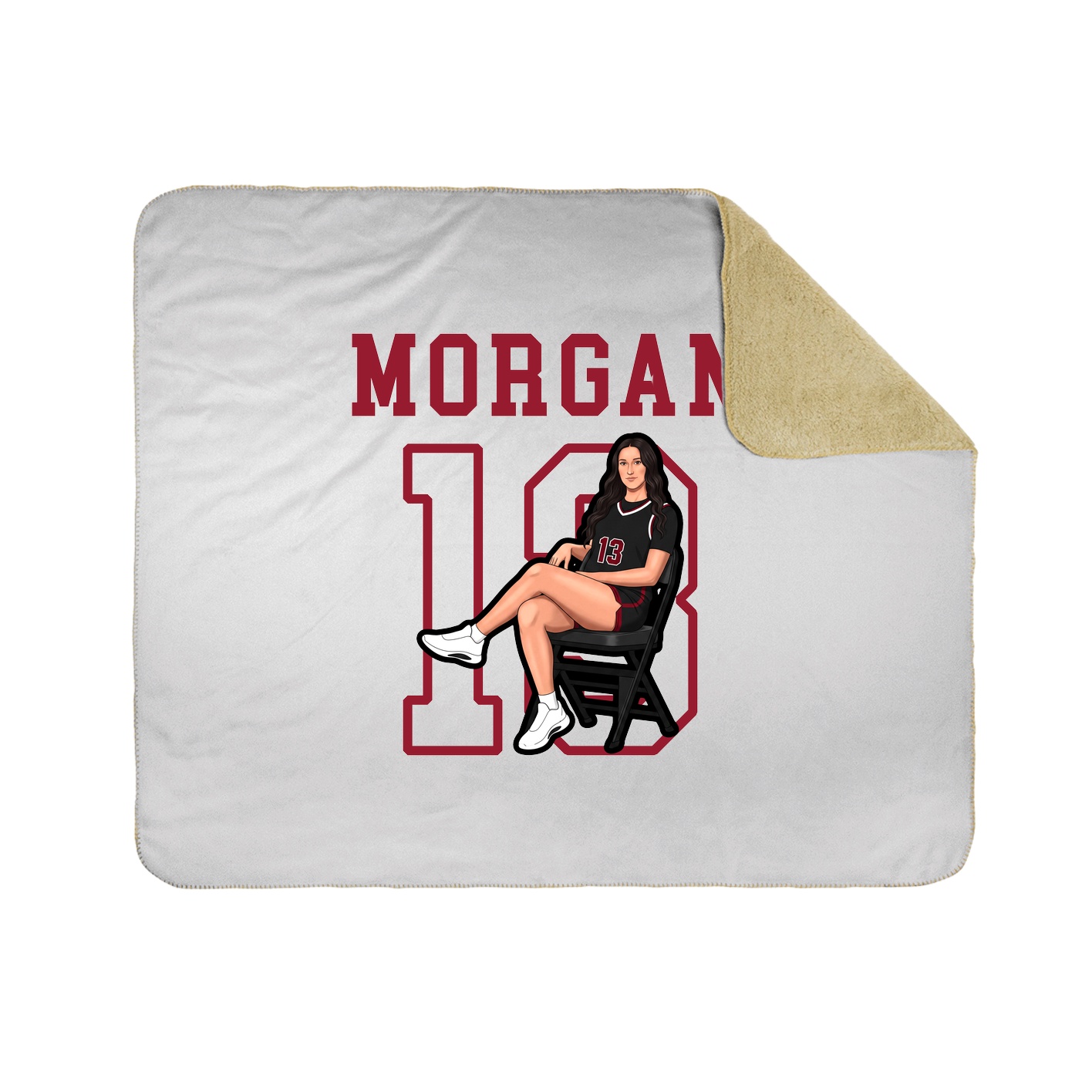 Throw Blanket — Shirsey in White