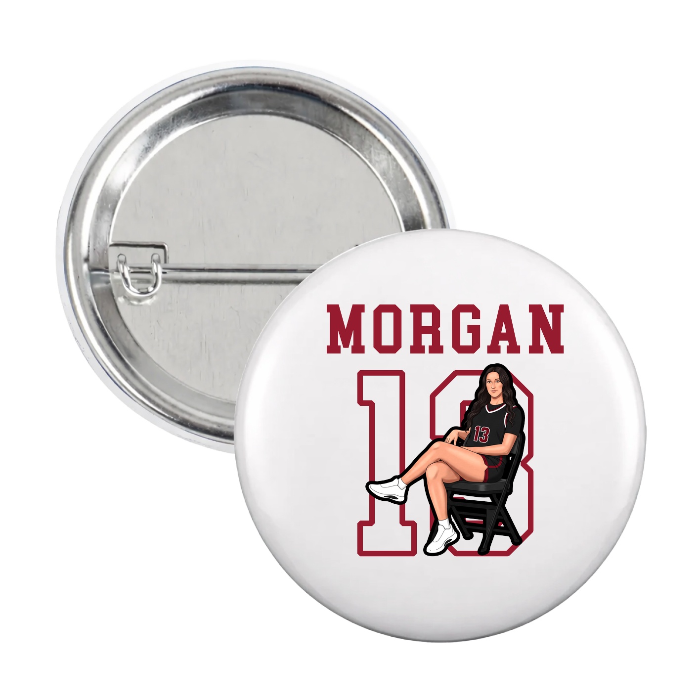 Game Day Button — Shirsey in White