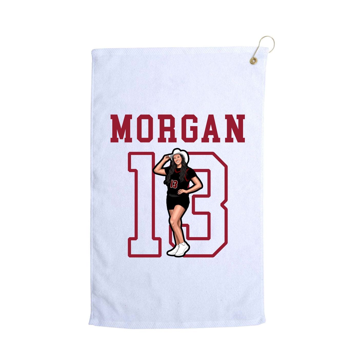 Golf Towel — Shirsey in White