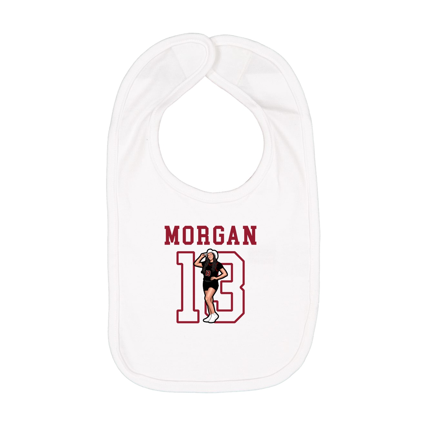 Infant Bib — Shirsey in White