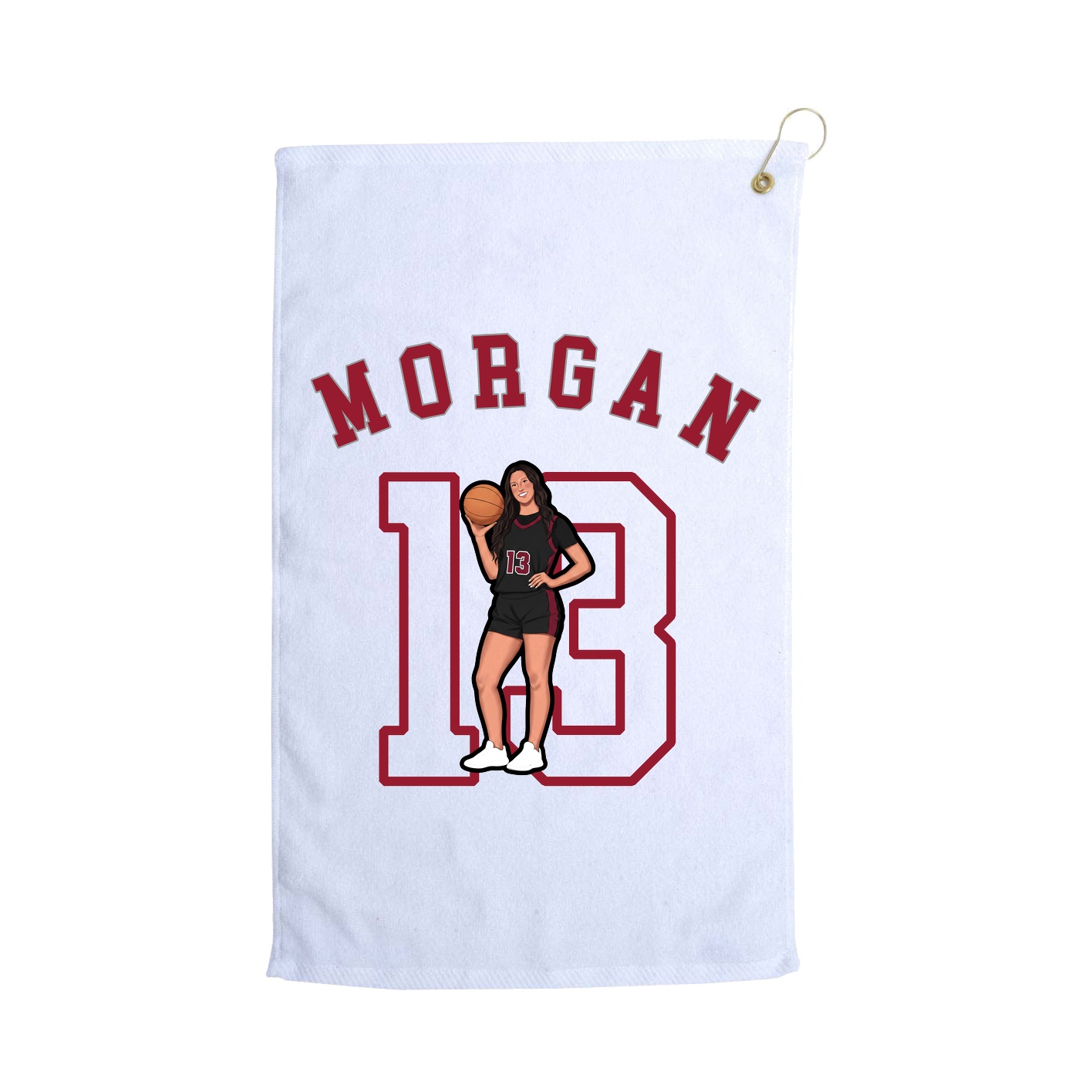 Golf Towel — Shirsey Arch in White