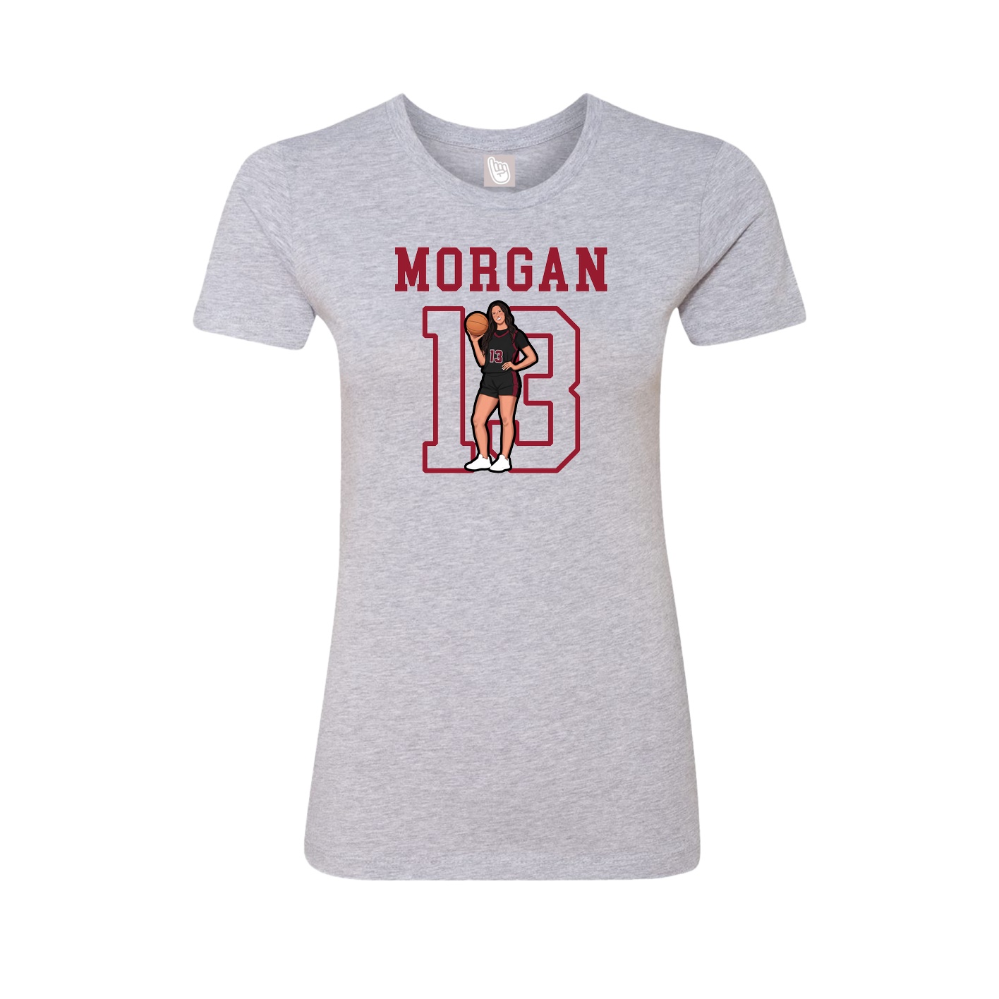 Fitted Women's Tee — Shirsey in Grey