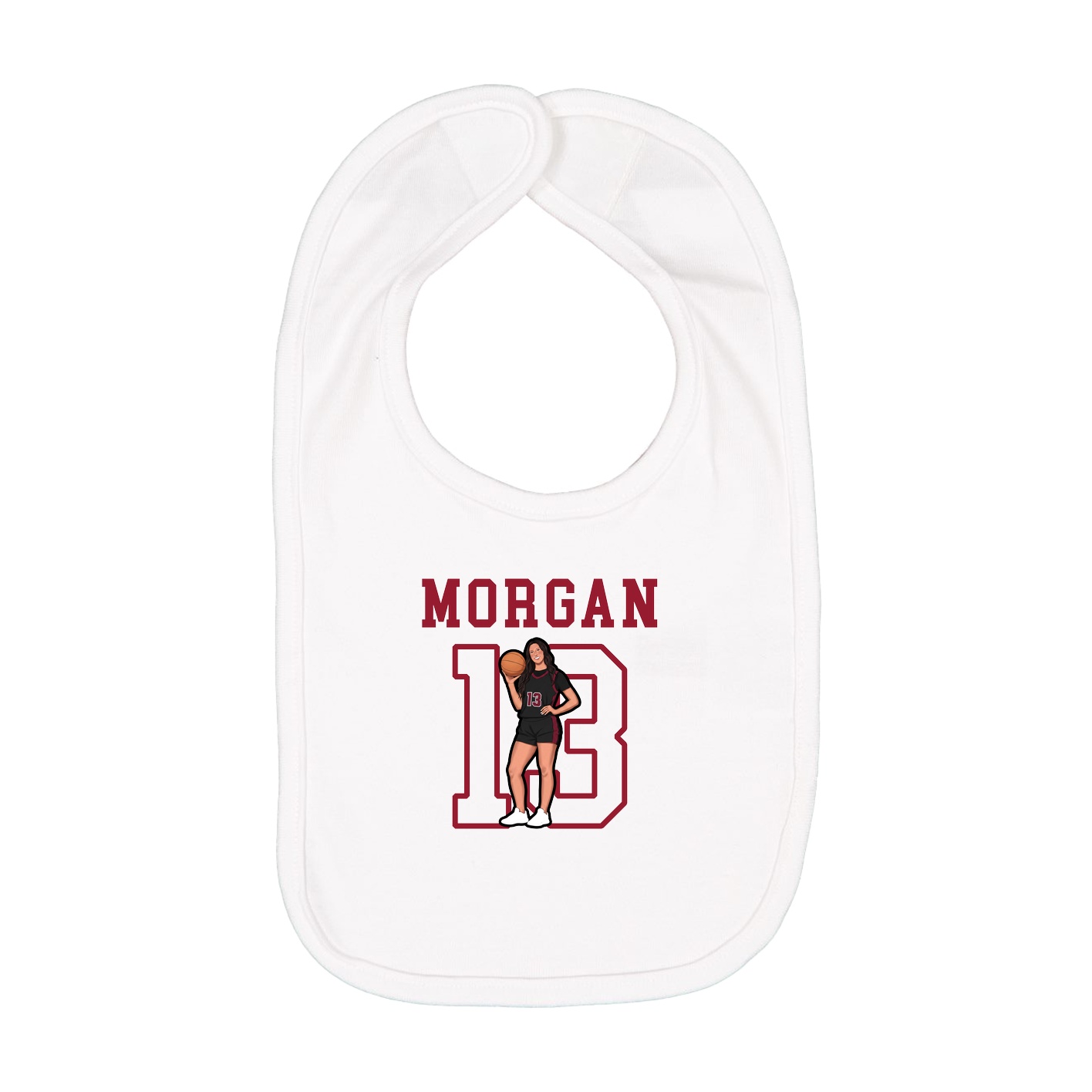 Infant Bib — Shirsey in White
