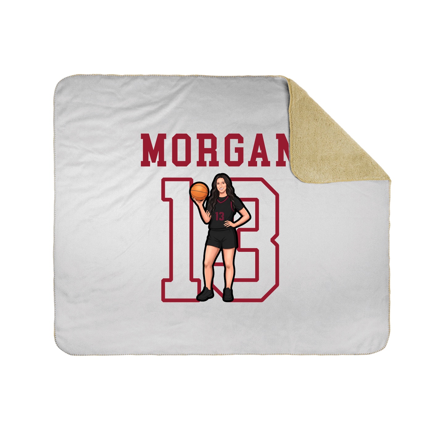 Throw Blanket — Shirsey in White