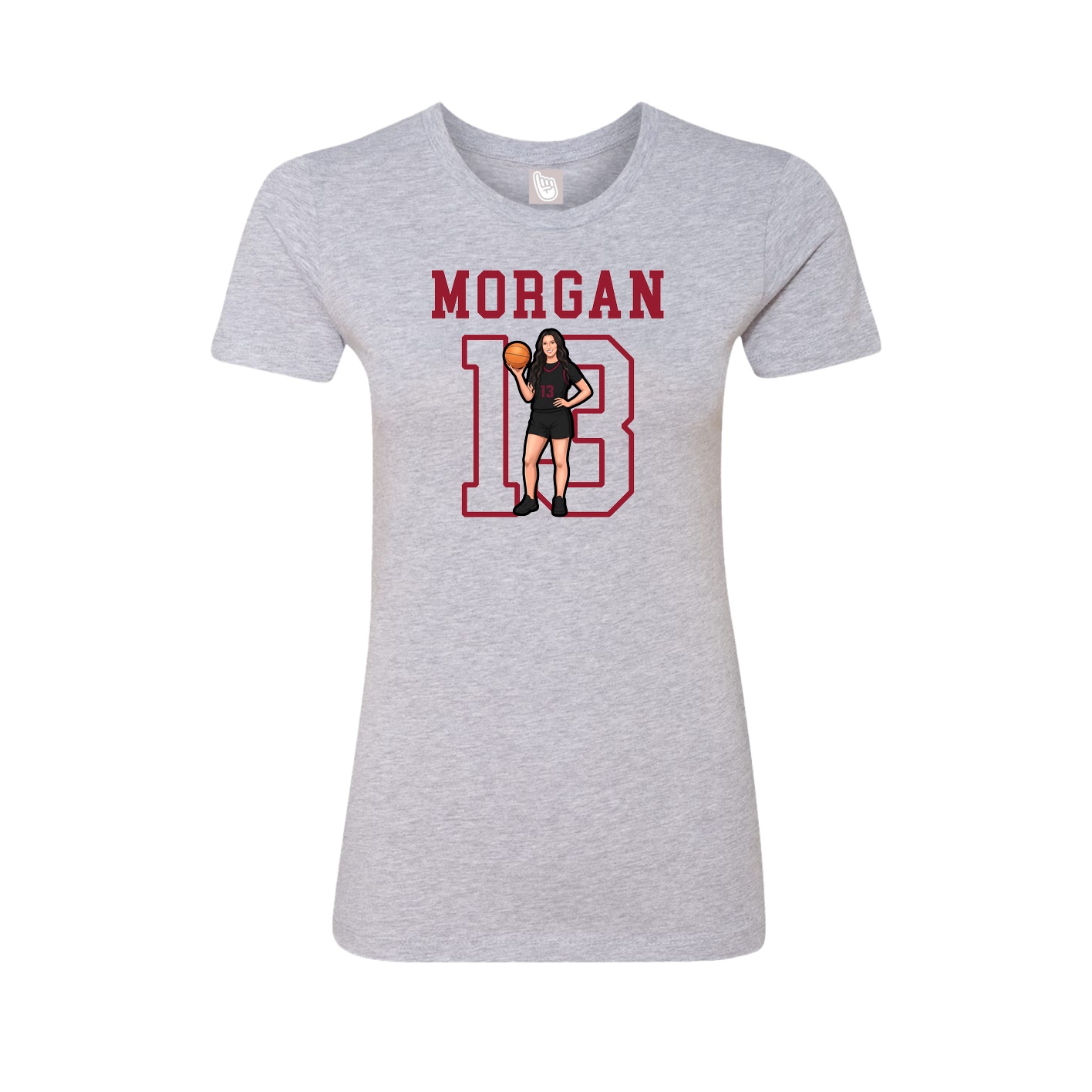 Fitted Women's Tee — Shirsey in Grey