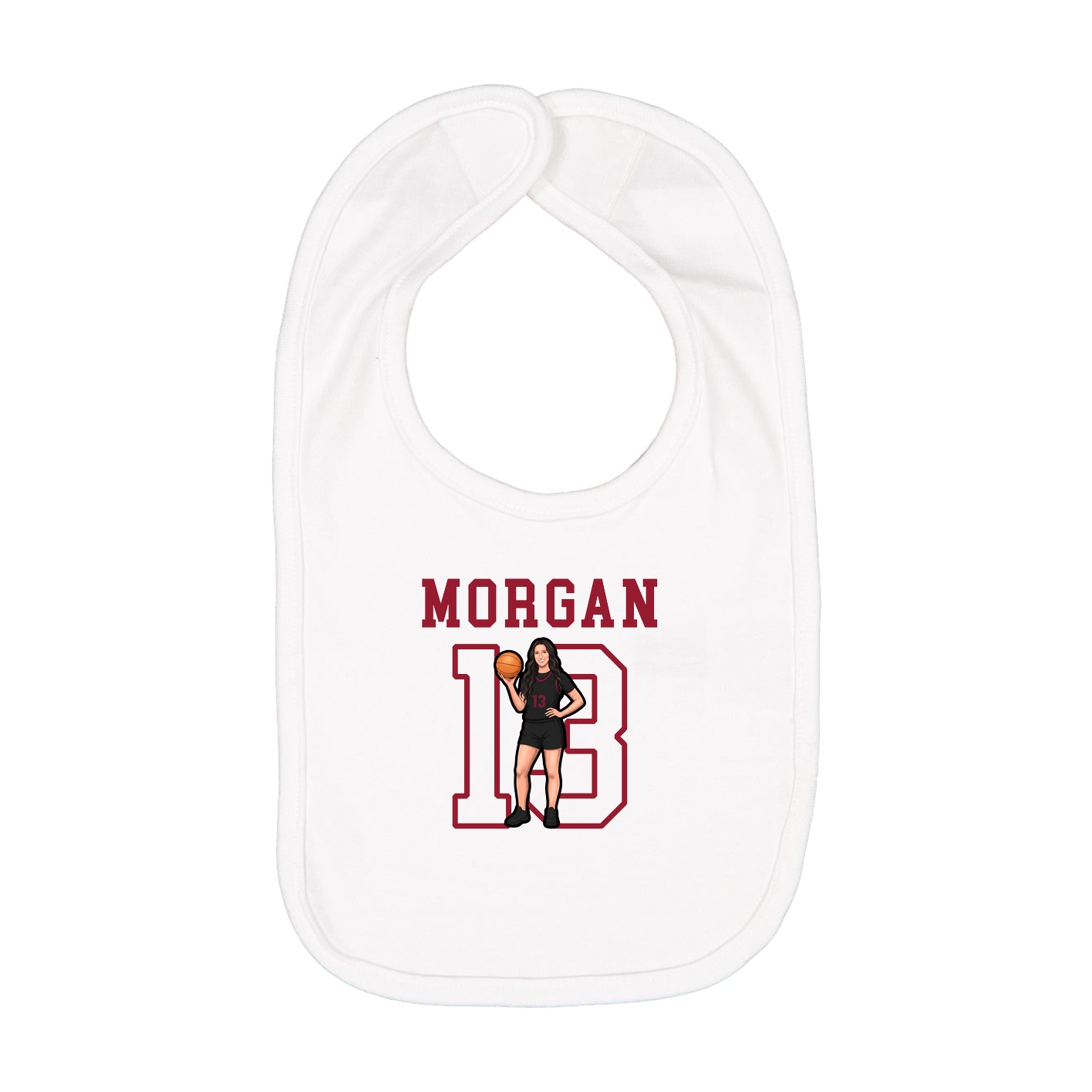Infant Bib — Shirsey in White
